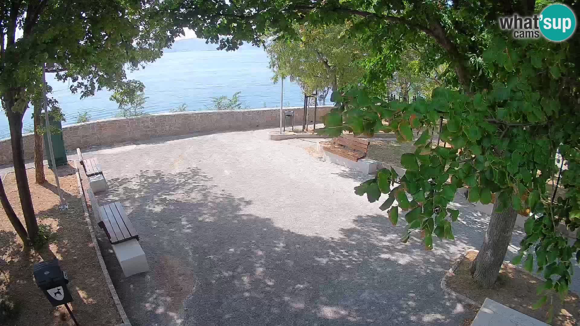 Senj Live Cam – Writers’ Park and the Velebit Channel