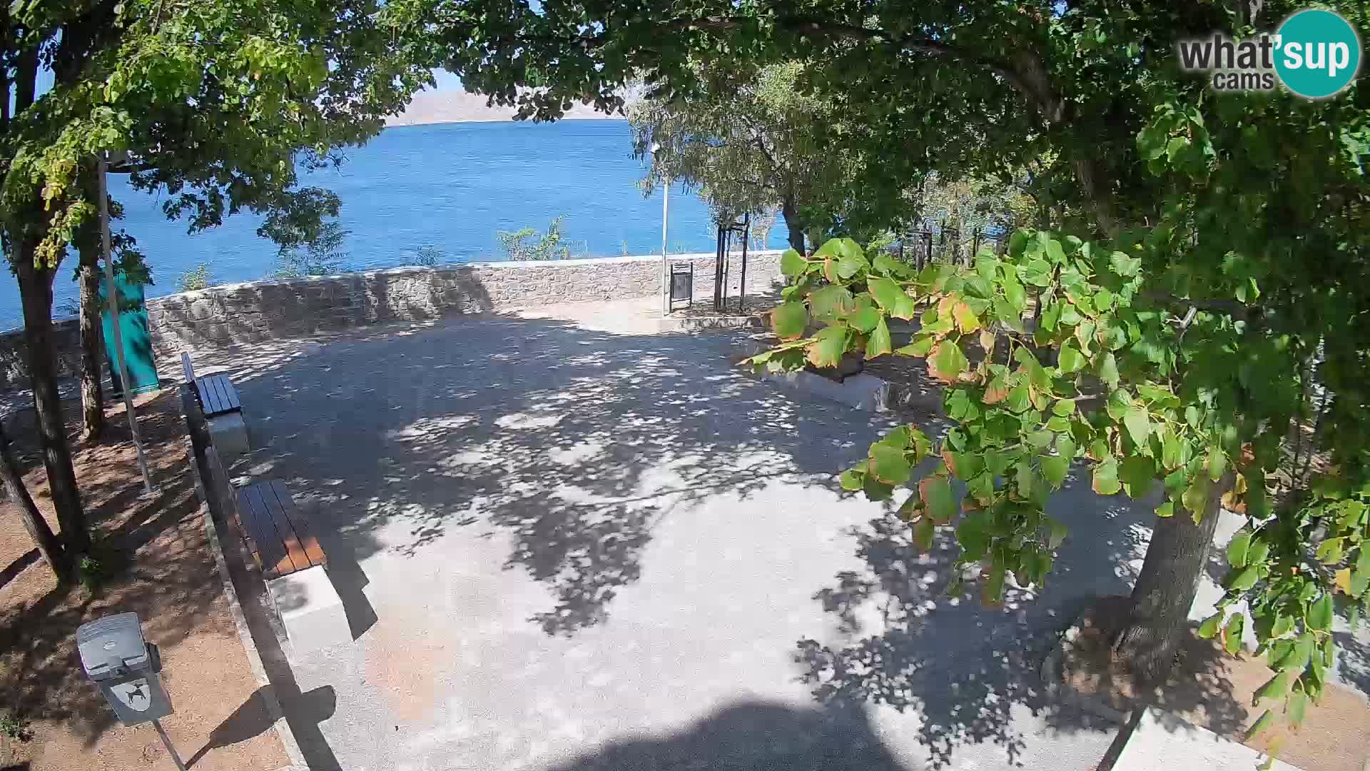 Senj Live Cam – Writers’ Park and the Velebit Channel