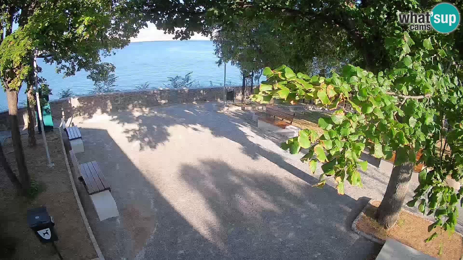 Senj Live Cam – Writers’ Park and the Velebit Channel