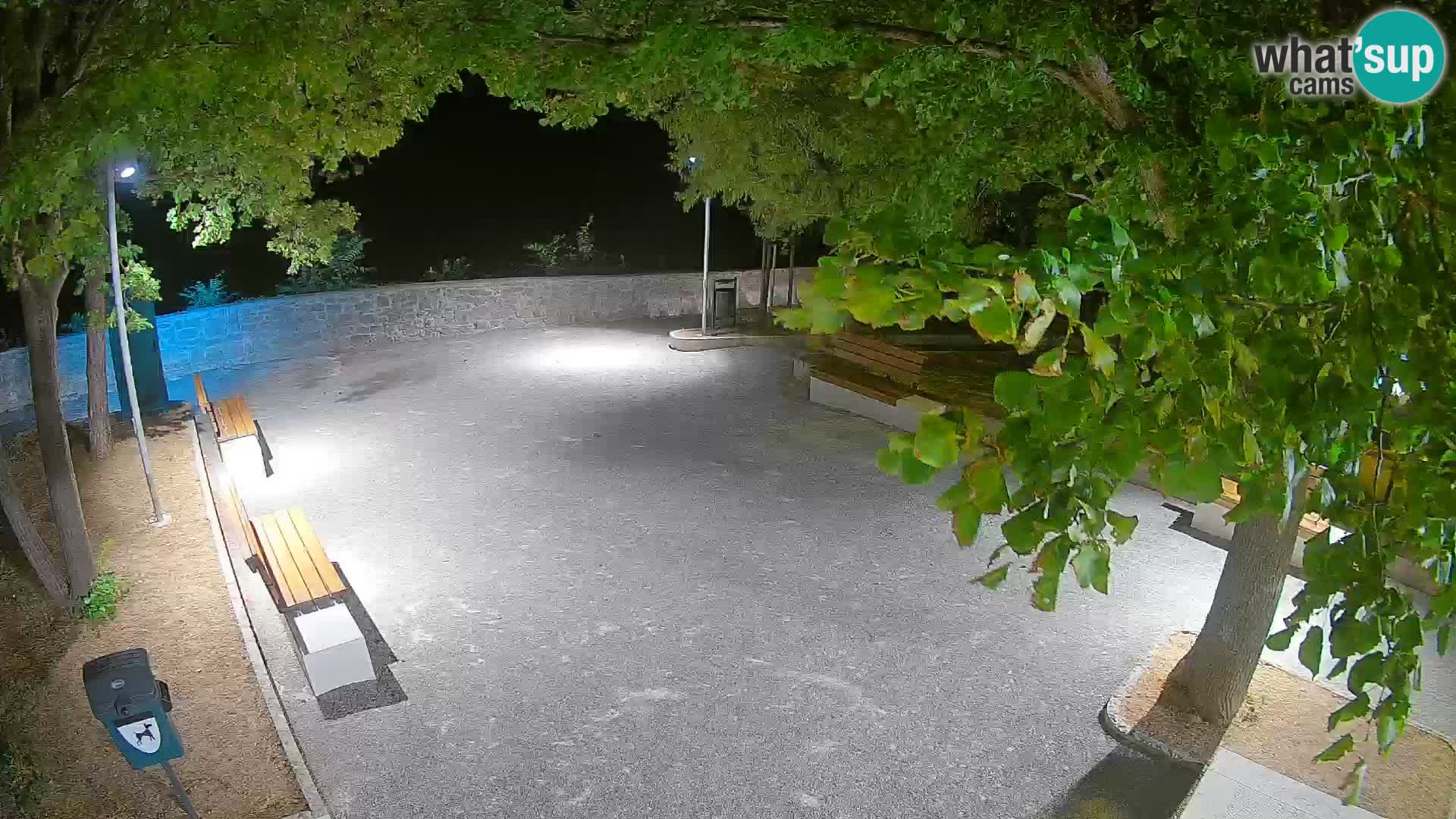 Senj Live Cam – Writers’ Park and the Velebit Channel