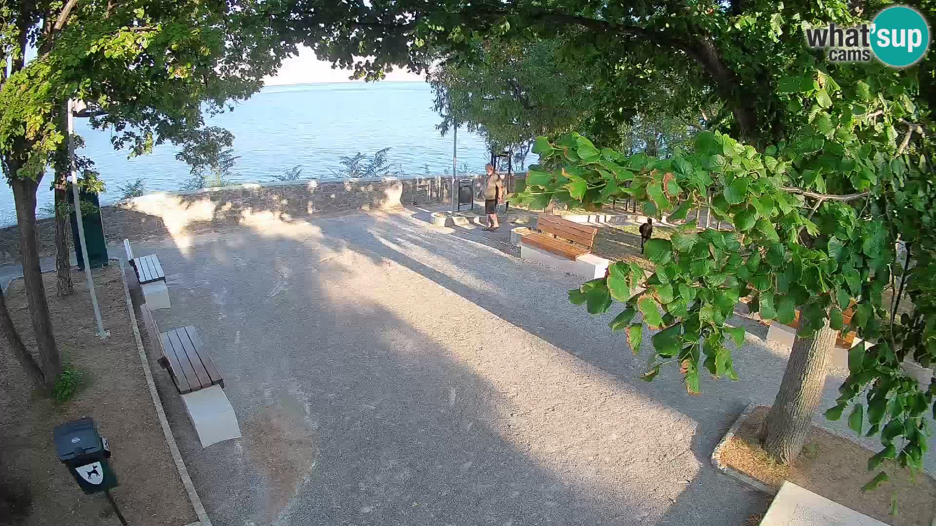 Senj Live Cam – Writers’ Park and the Velebit Channel