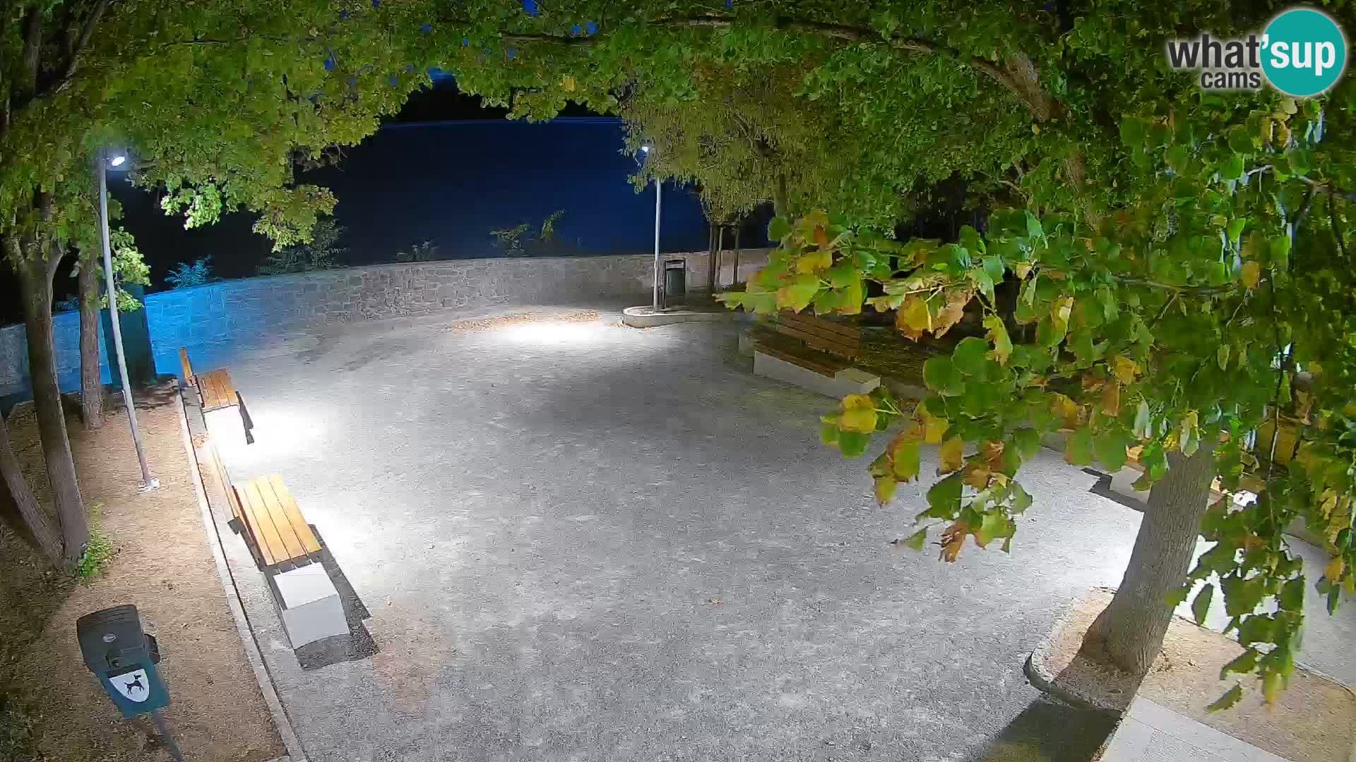Senj Live Cam – Writers’ Park and the Velebit Channel
