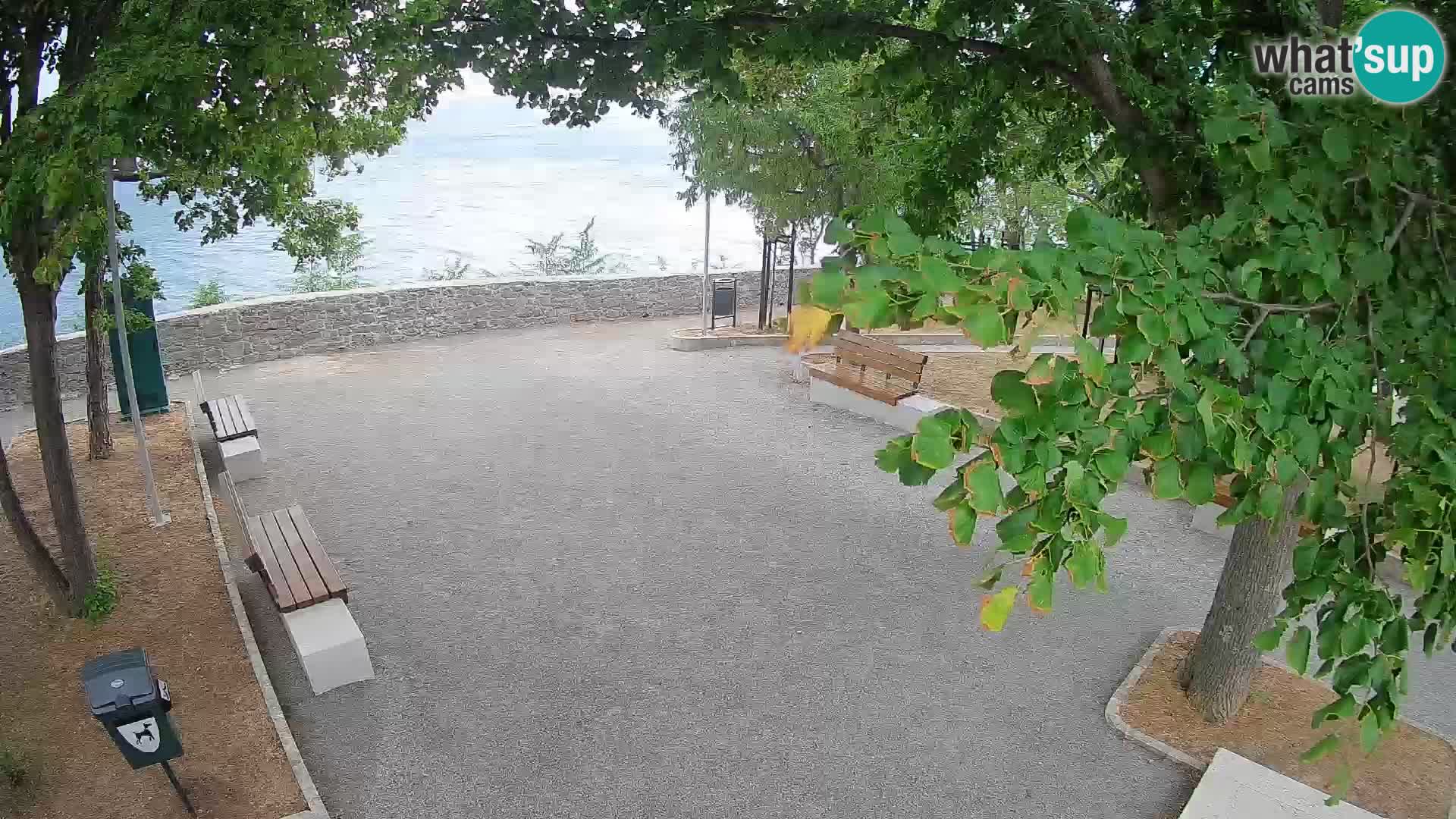 Senj Live Cam – Writers’ Park and the Velebit Channel