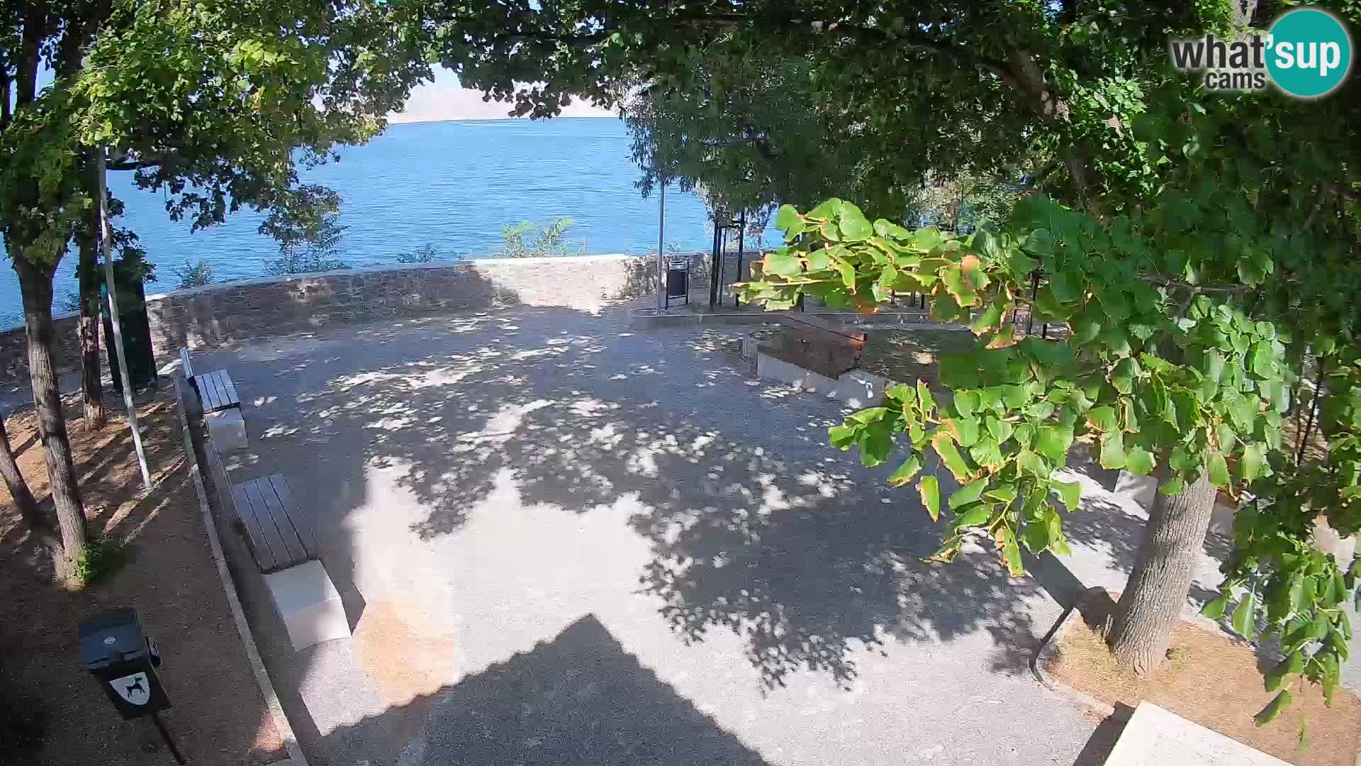 Senj Live Cam – Writers’ Park and the Velebit Channel