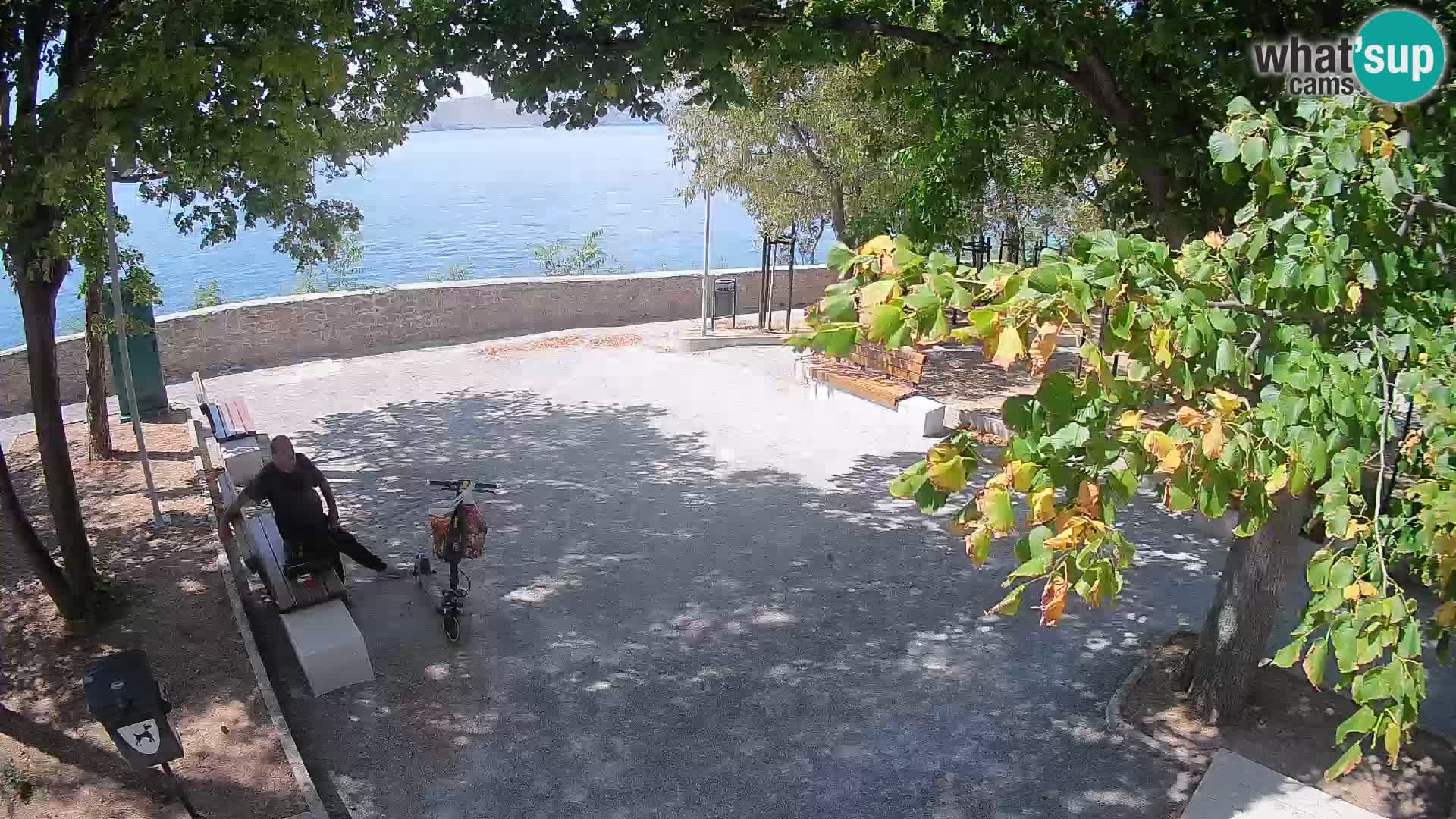 Senj Live Cam – Writers’ Park and the Velebit Channel