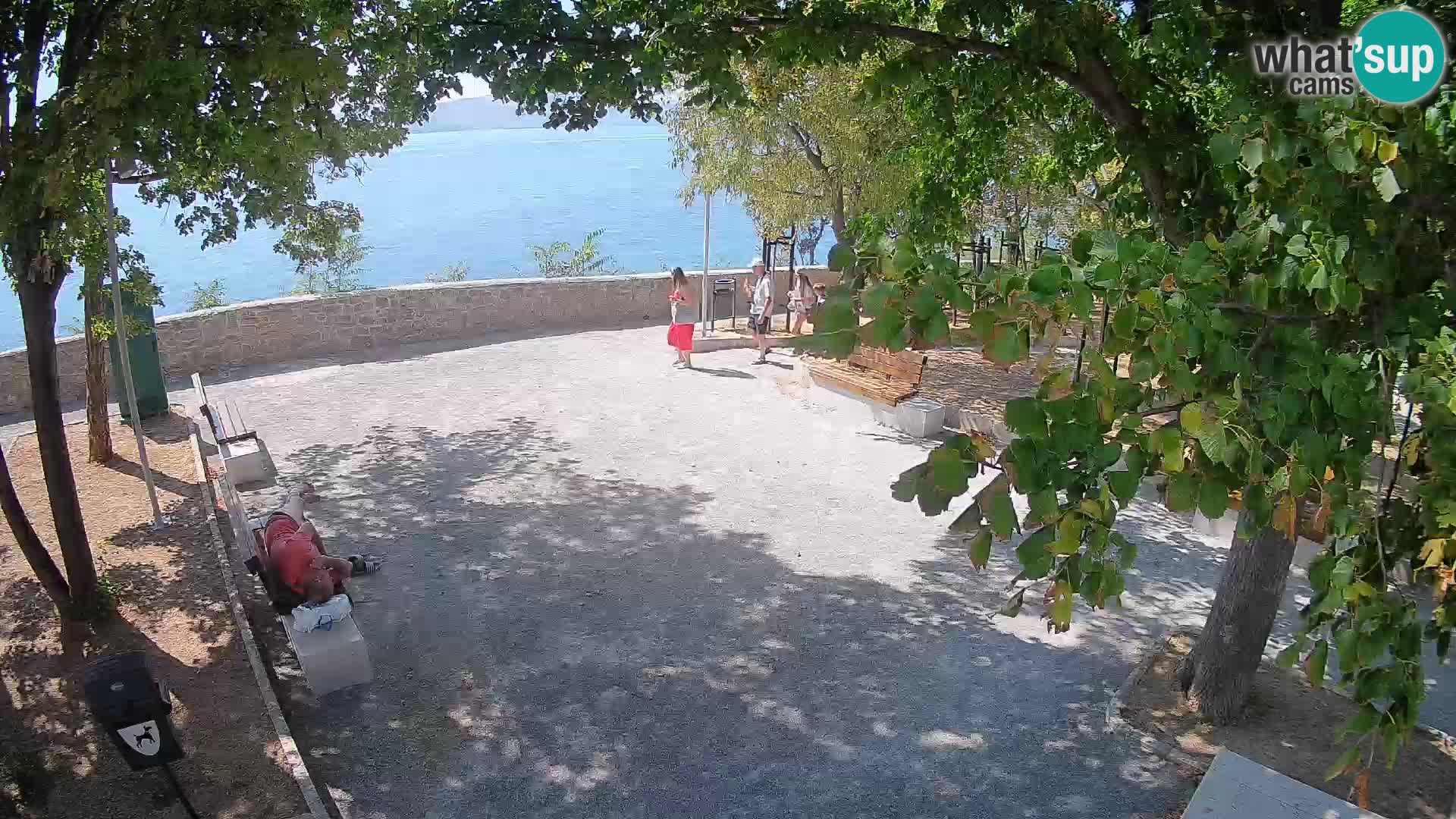 Senj Live Cam – Writers’ Park and the Velebit Channel