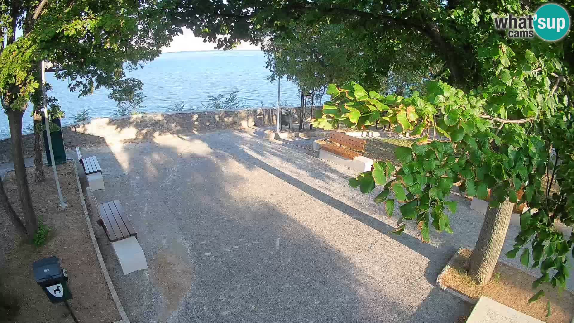 Senj Live Cam – Writers’ Park and the Velebit Channel