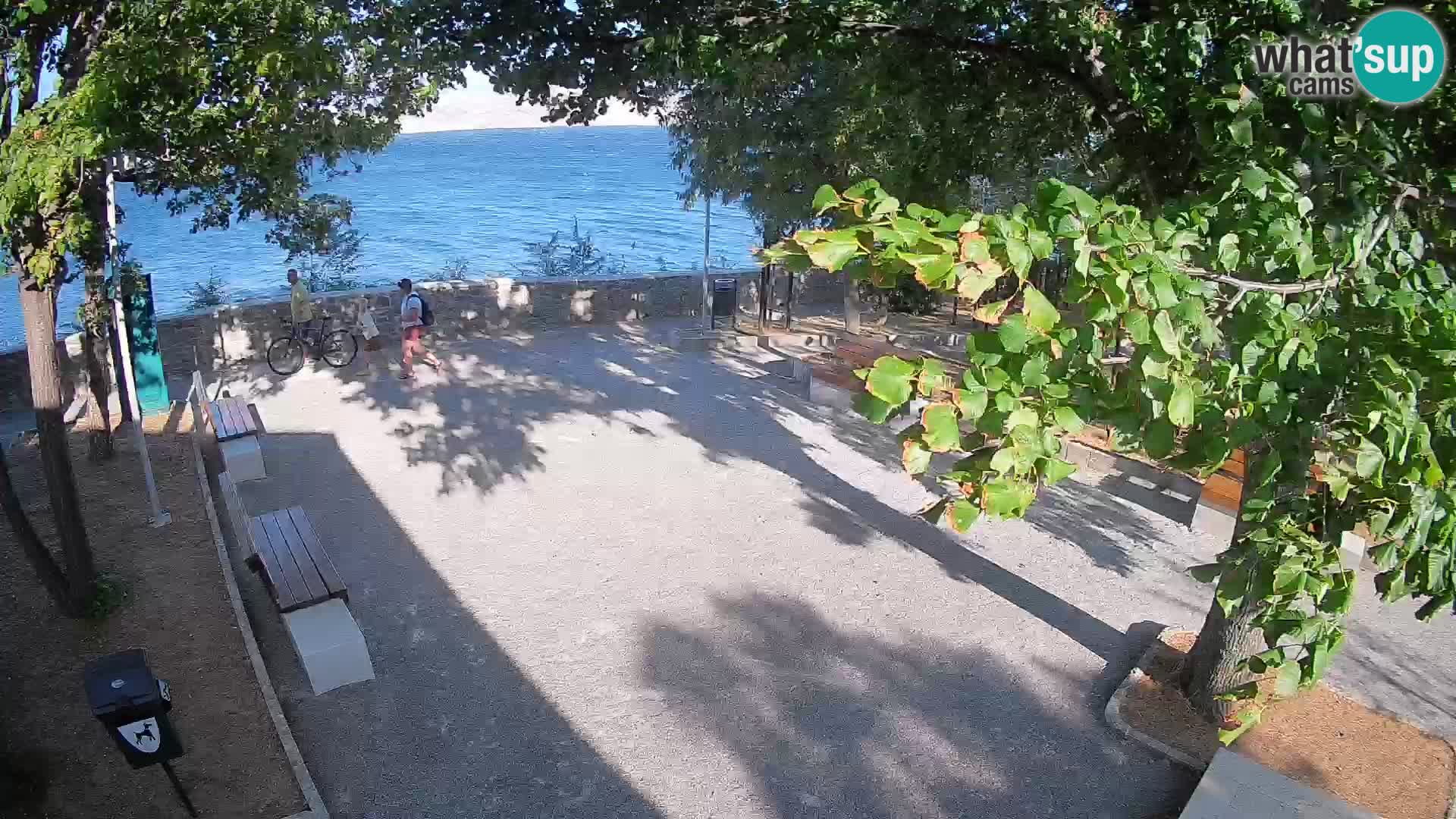 Senj Live Cam – Writers’ Park and the Velebit Channel