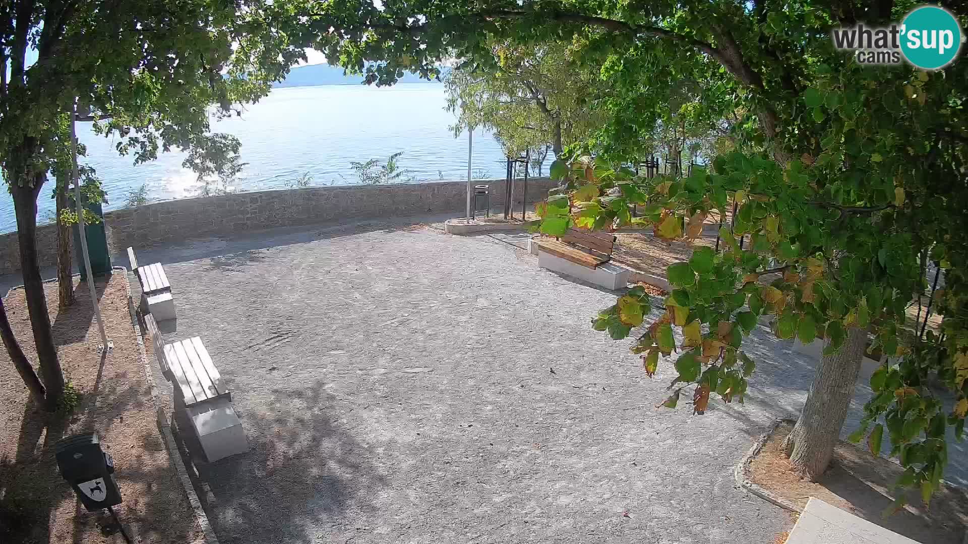 Senj Live Webcam – Schriftstellerpark und Velebit-Kanal