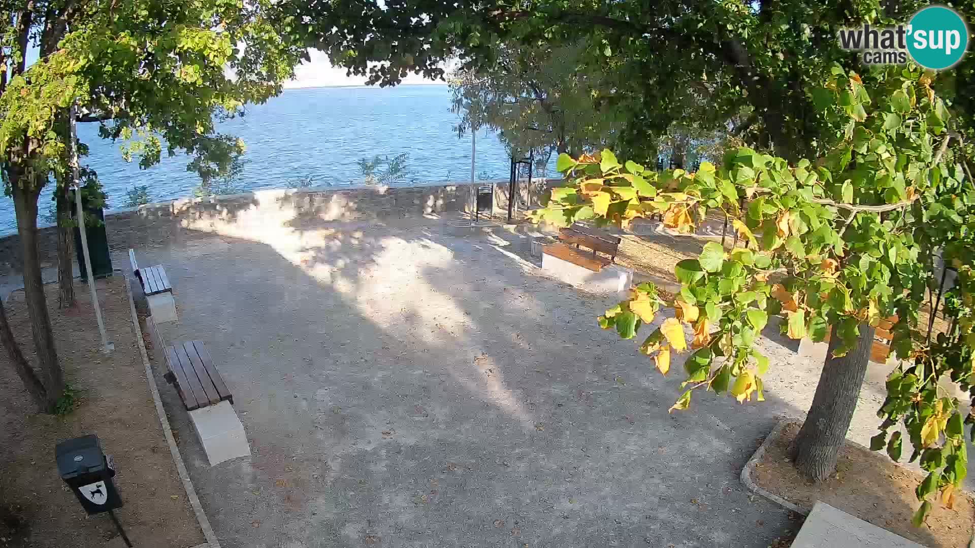 Senj Live Cam – Writers’ Park and the Velebit Channel
