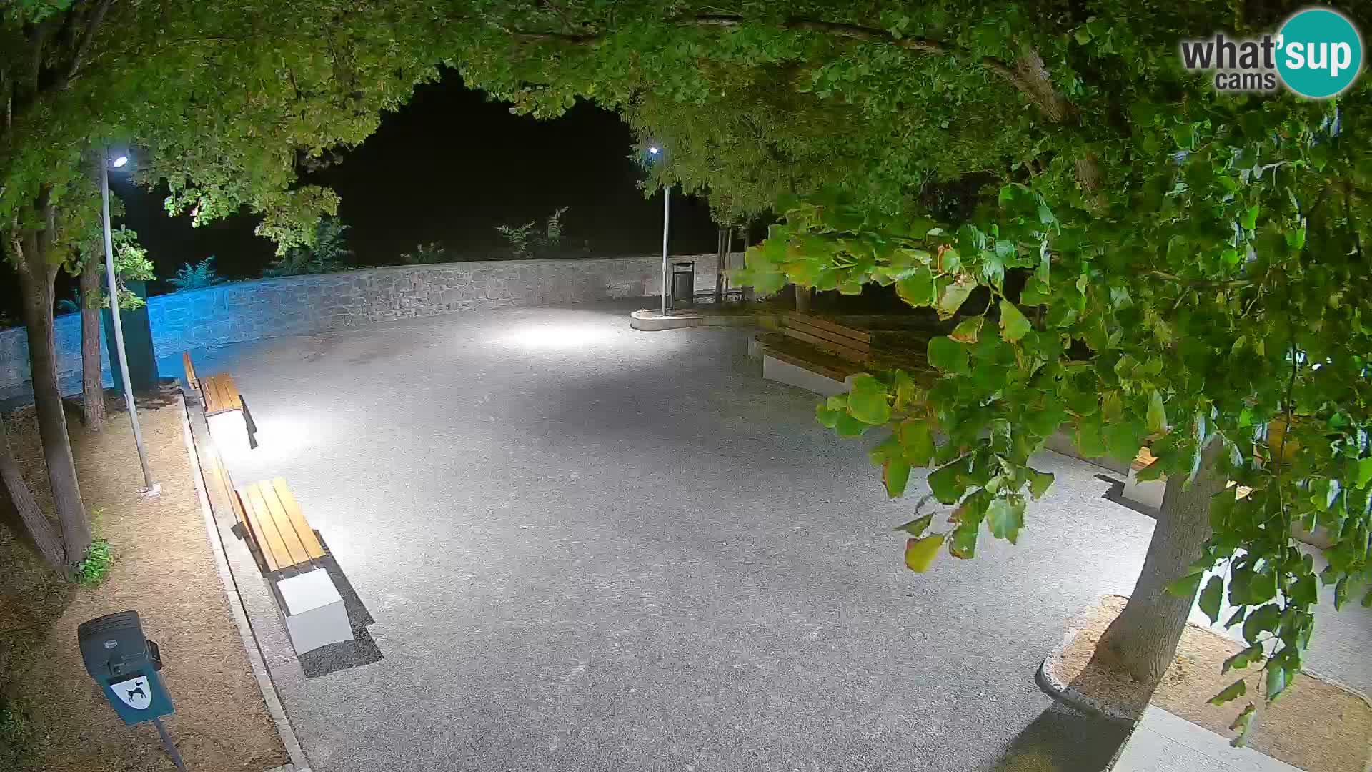 Senj Live Webcam – Schriftstellerpark und Velebit-Kanal