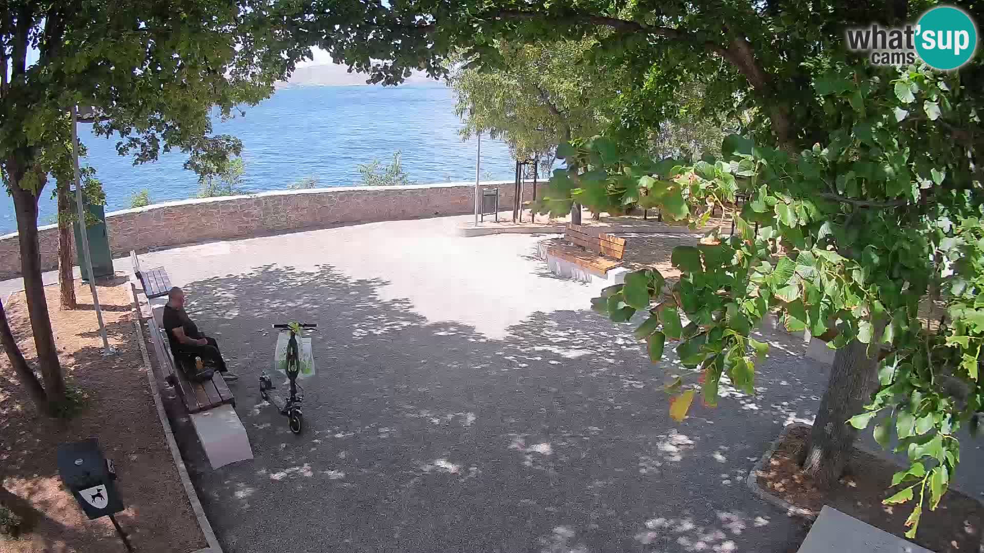 Senj Live Cam – Writers’ Park and the Velebit Channel