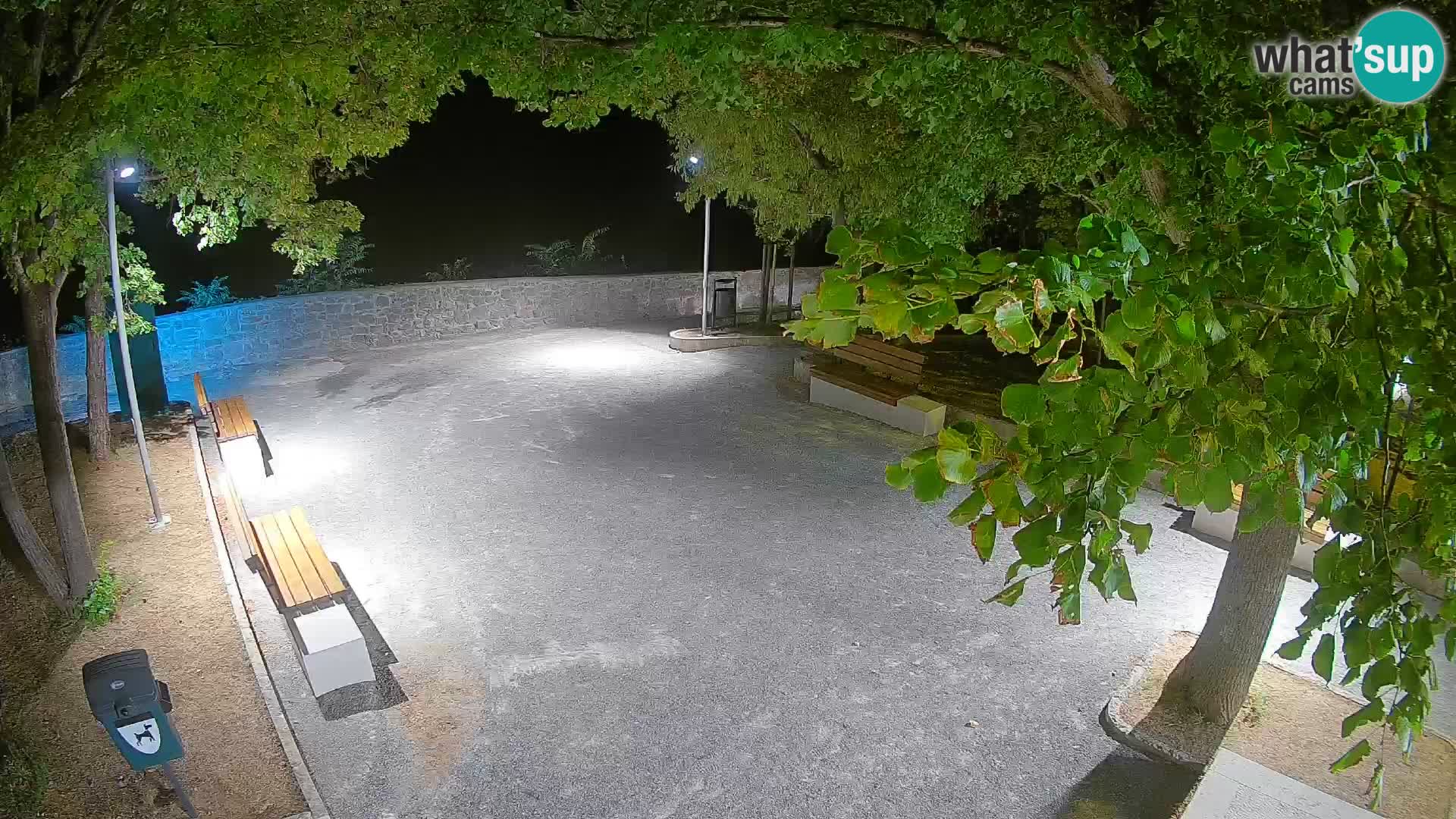 Senj Live Cam – Writers’ Park and the Velebit Channel