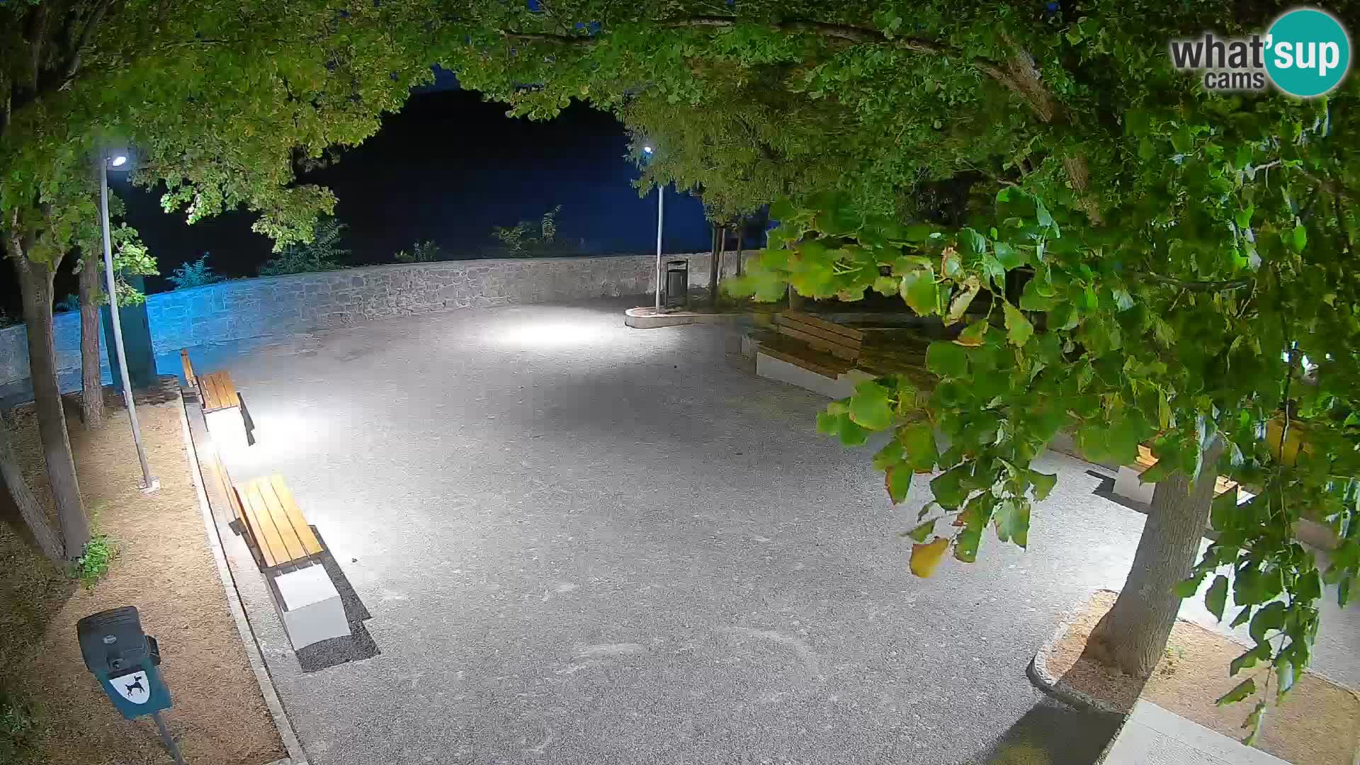 Senj Live Cam – Writers’ Park and the Velebit Channel