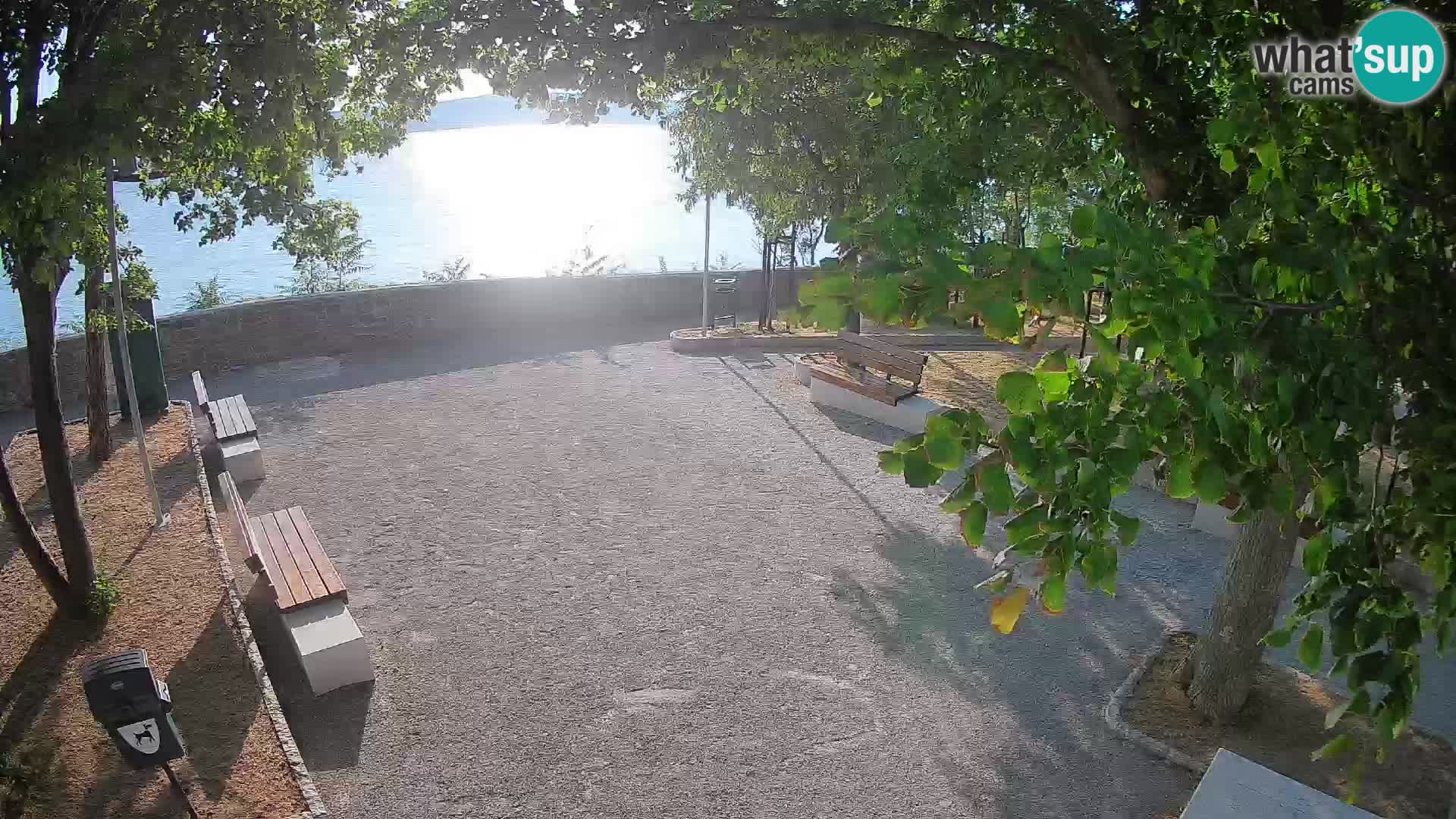 Senj Live Cam – Writers’ Park and the Velebit Channel