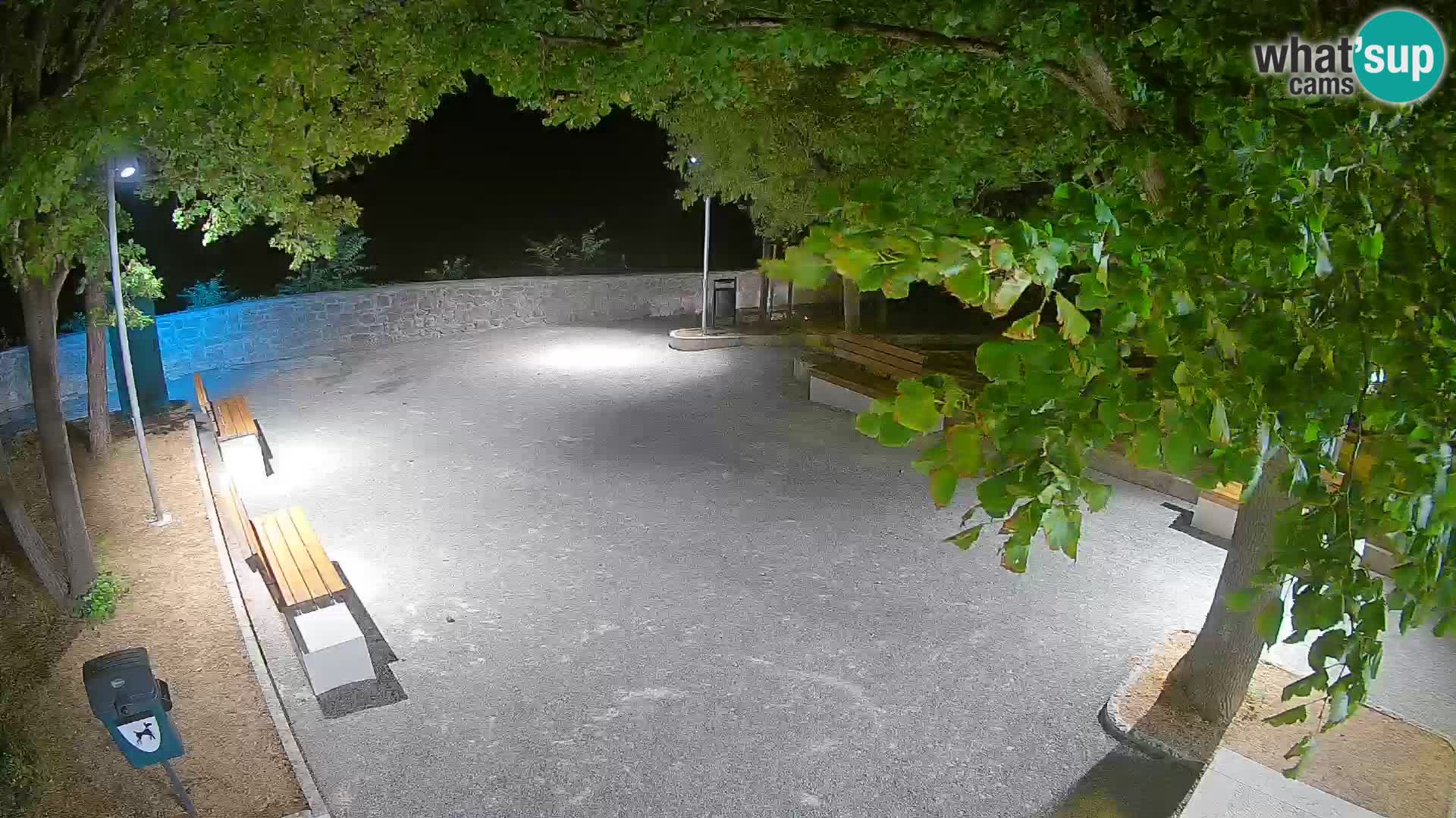 Senj Live Webcam – Schriftstellerpark und Velebit-Kanal