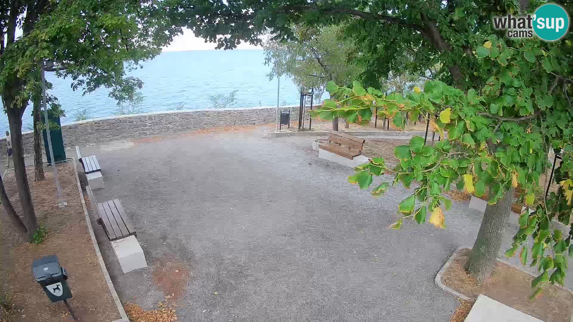 Senj Live Webcam – Schriftstellerpark und Velebit-Kanal