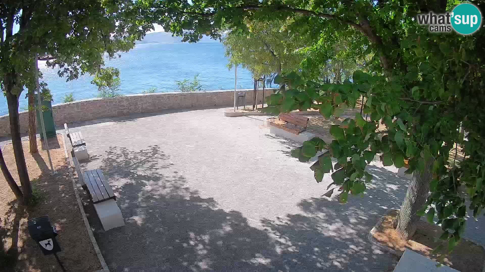 Senj Live Cam – Writers’ Park and the Velebit Channel