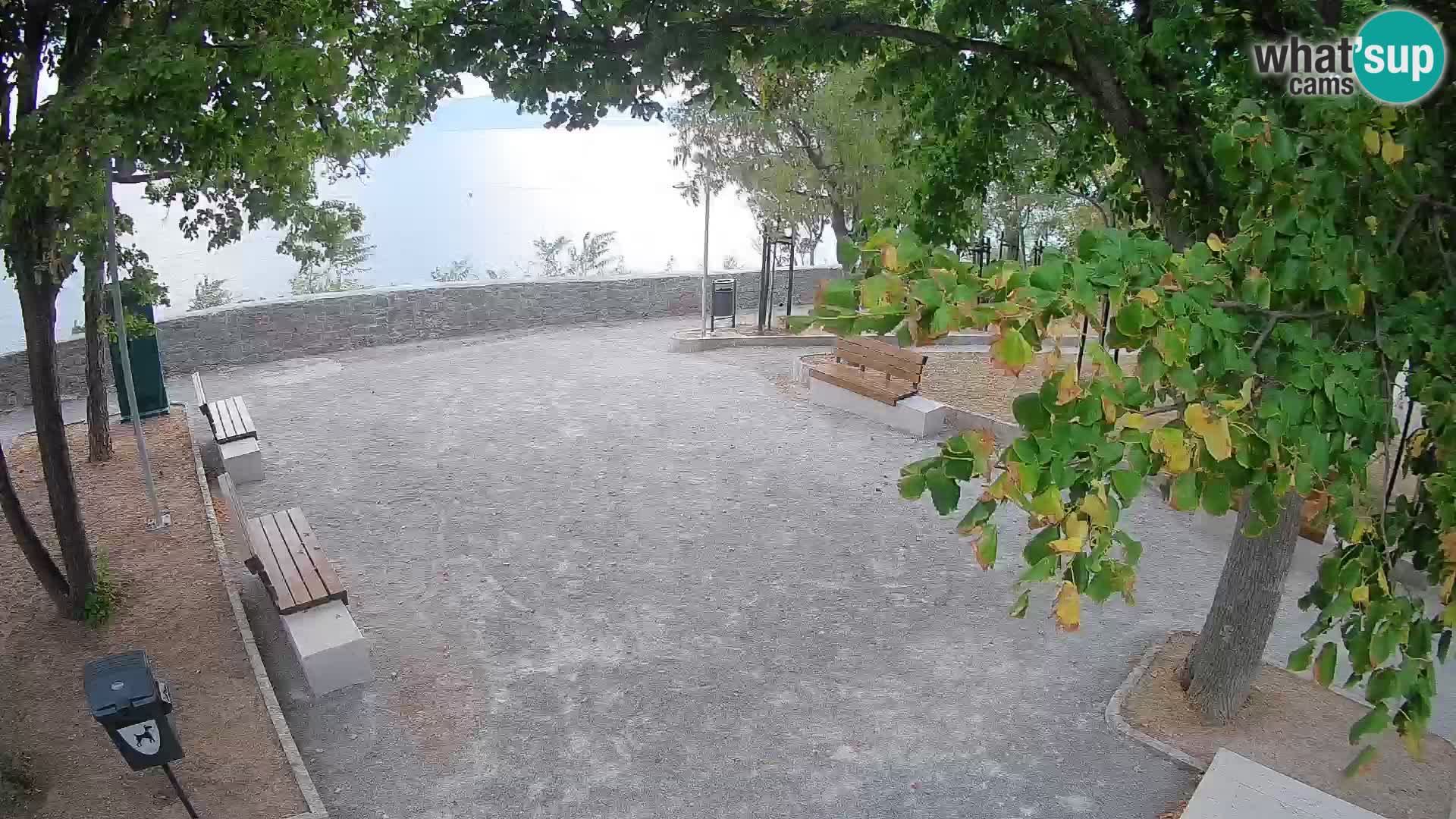Senj Live Cam – Writers’ Park and the Velebit Channel