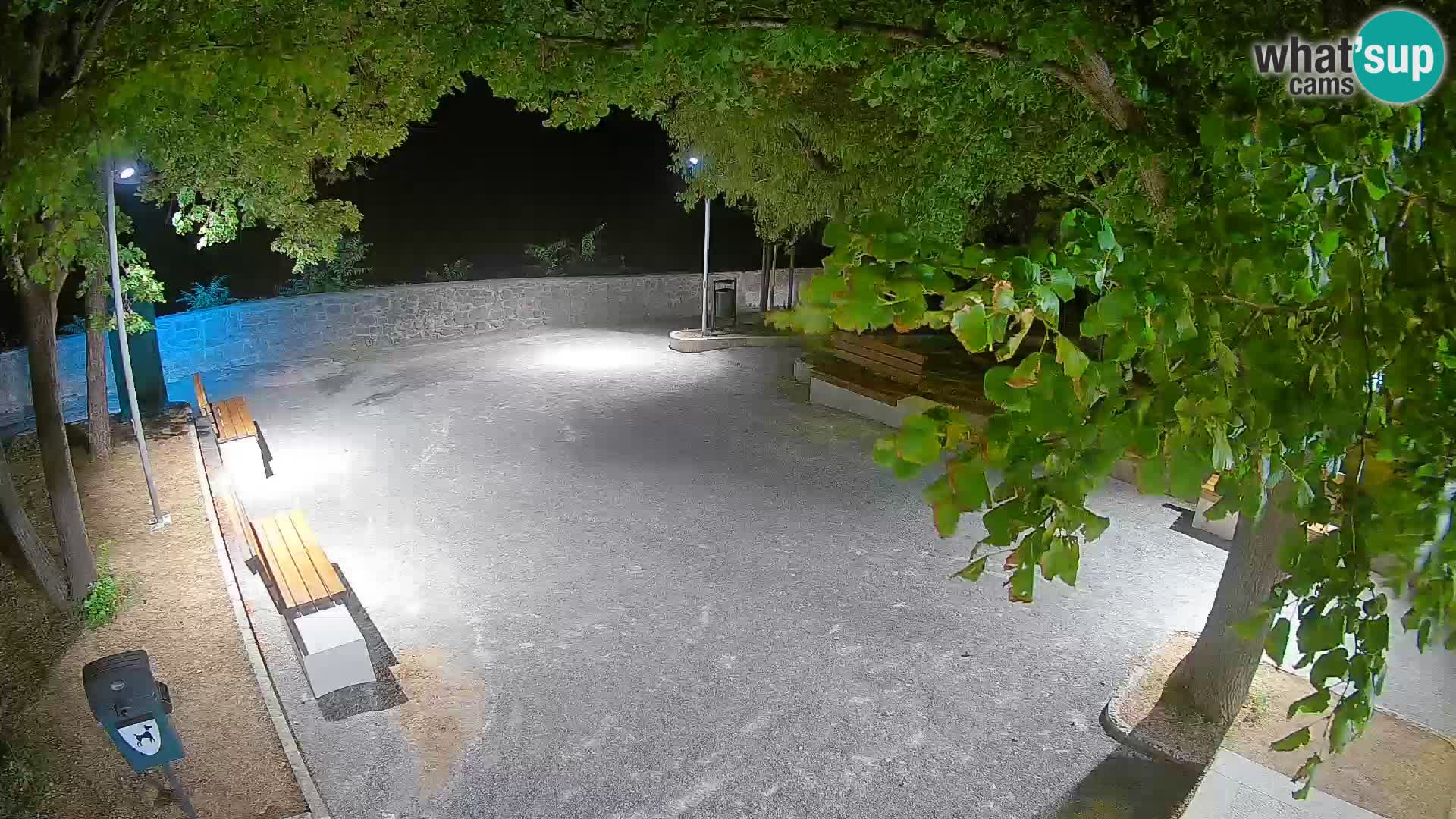 Senj Live Webcam – Schriftstellerpark und Velebit-Kanal