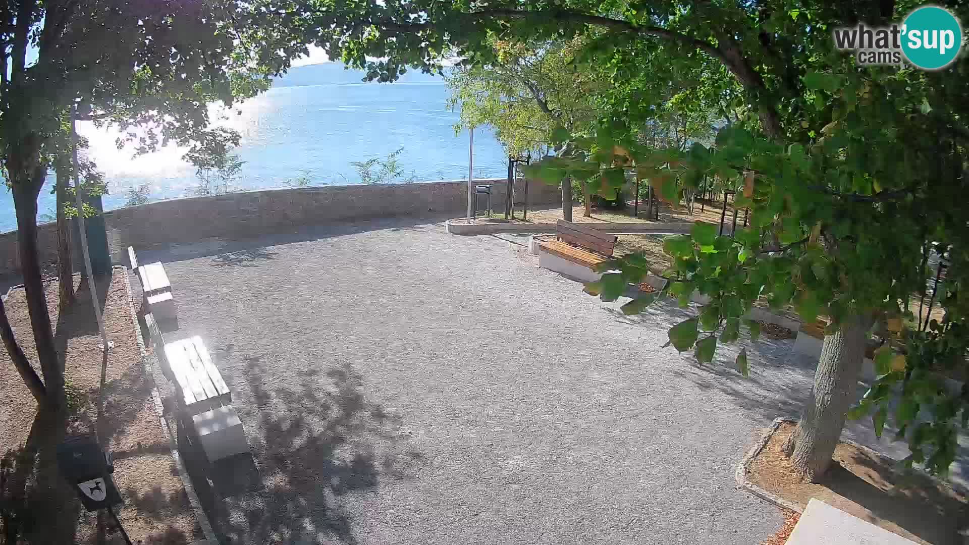 Senj Live Cam – Writers’ Park and the Velebit Channel