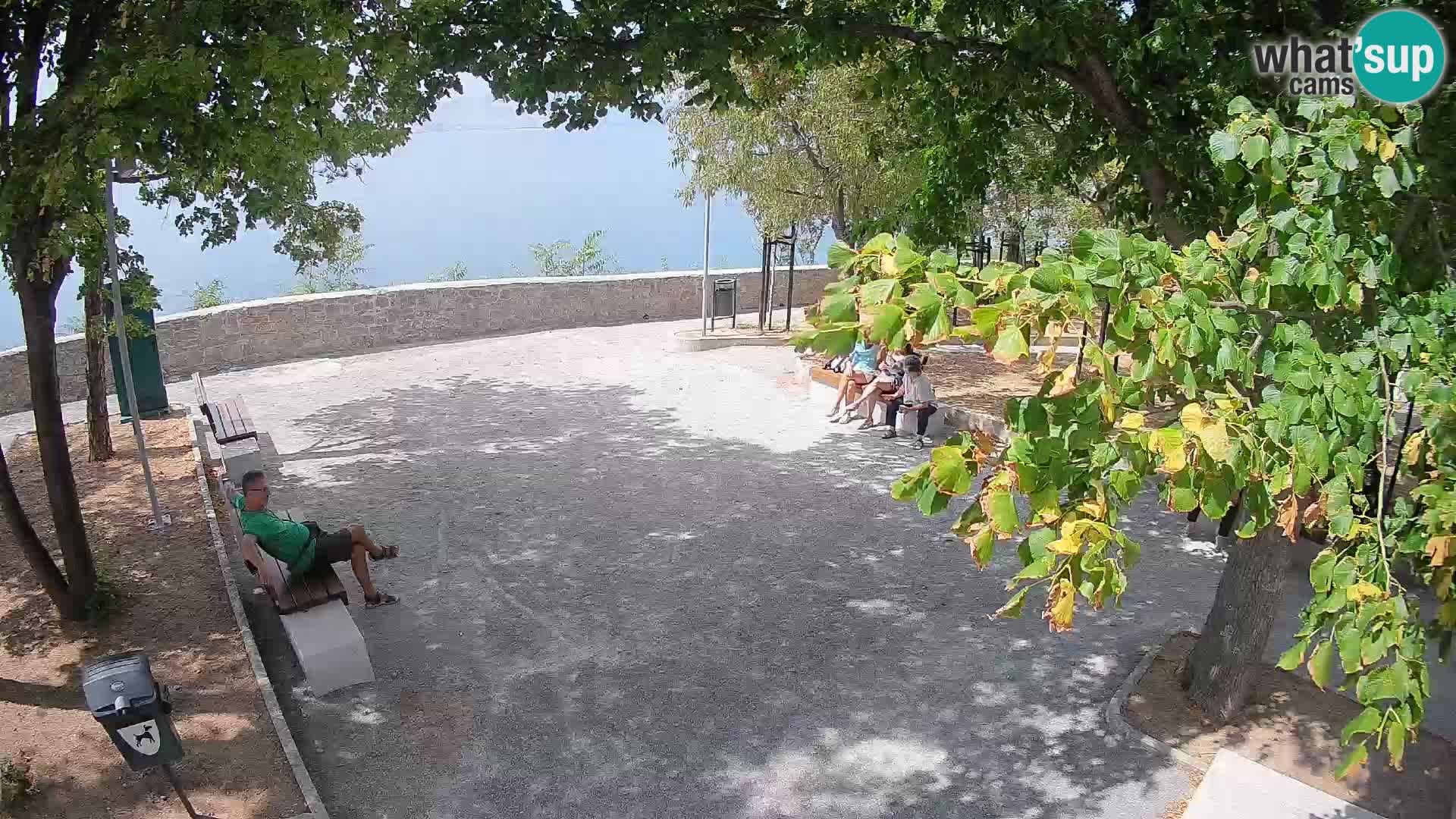 Senj Live Webcam – Schriftstellerpark und Velebit-Kanal