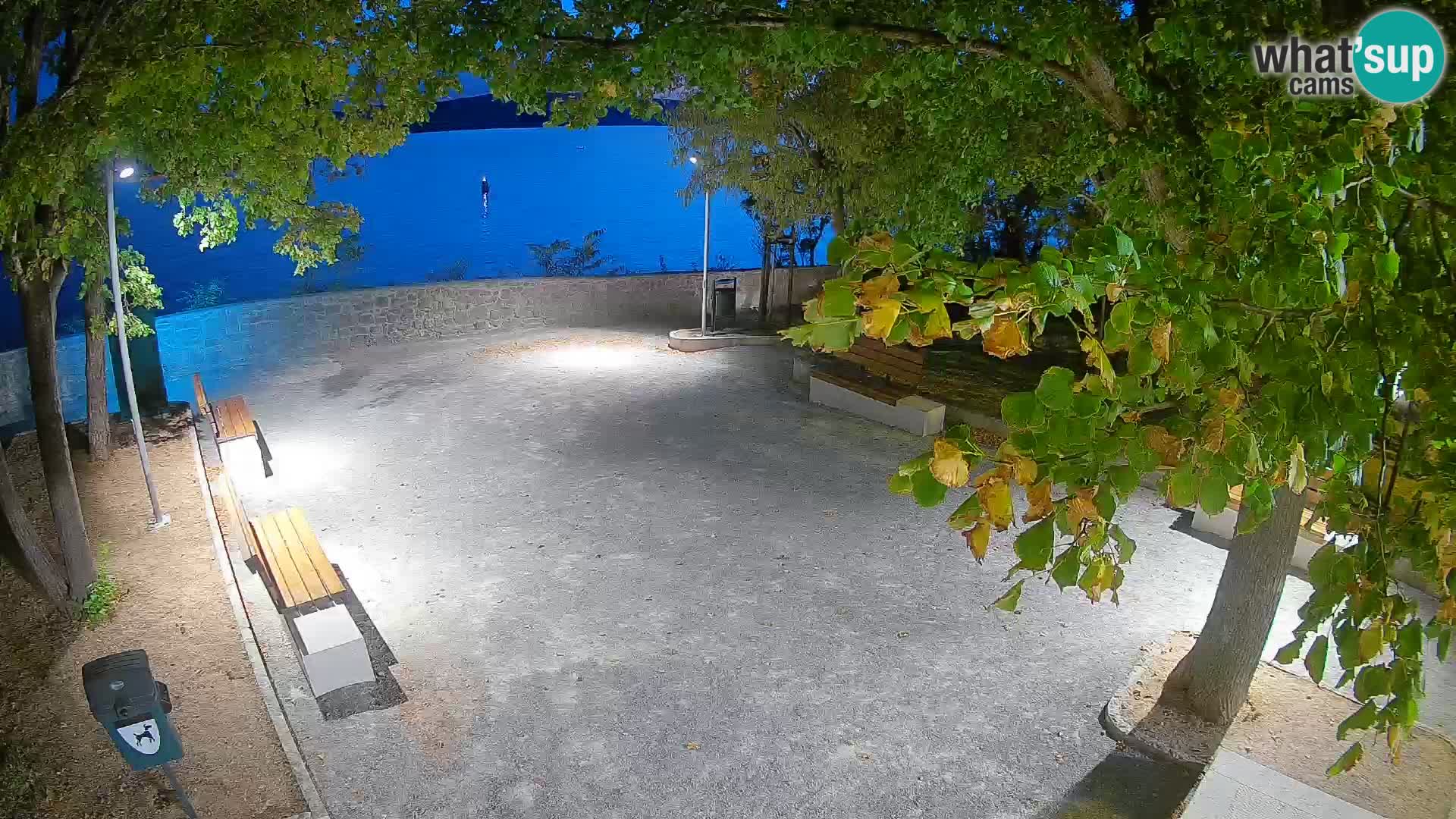 Senj Live Cam – Writers’ Park and the Velebit Channel