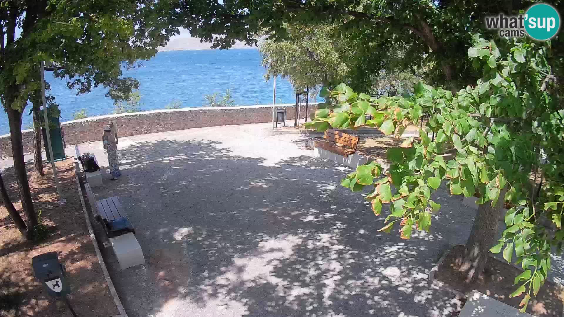 Senj Live Cam – Writers’ Park and the Velebit Channel