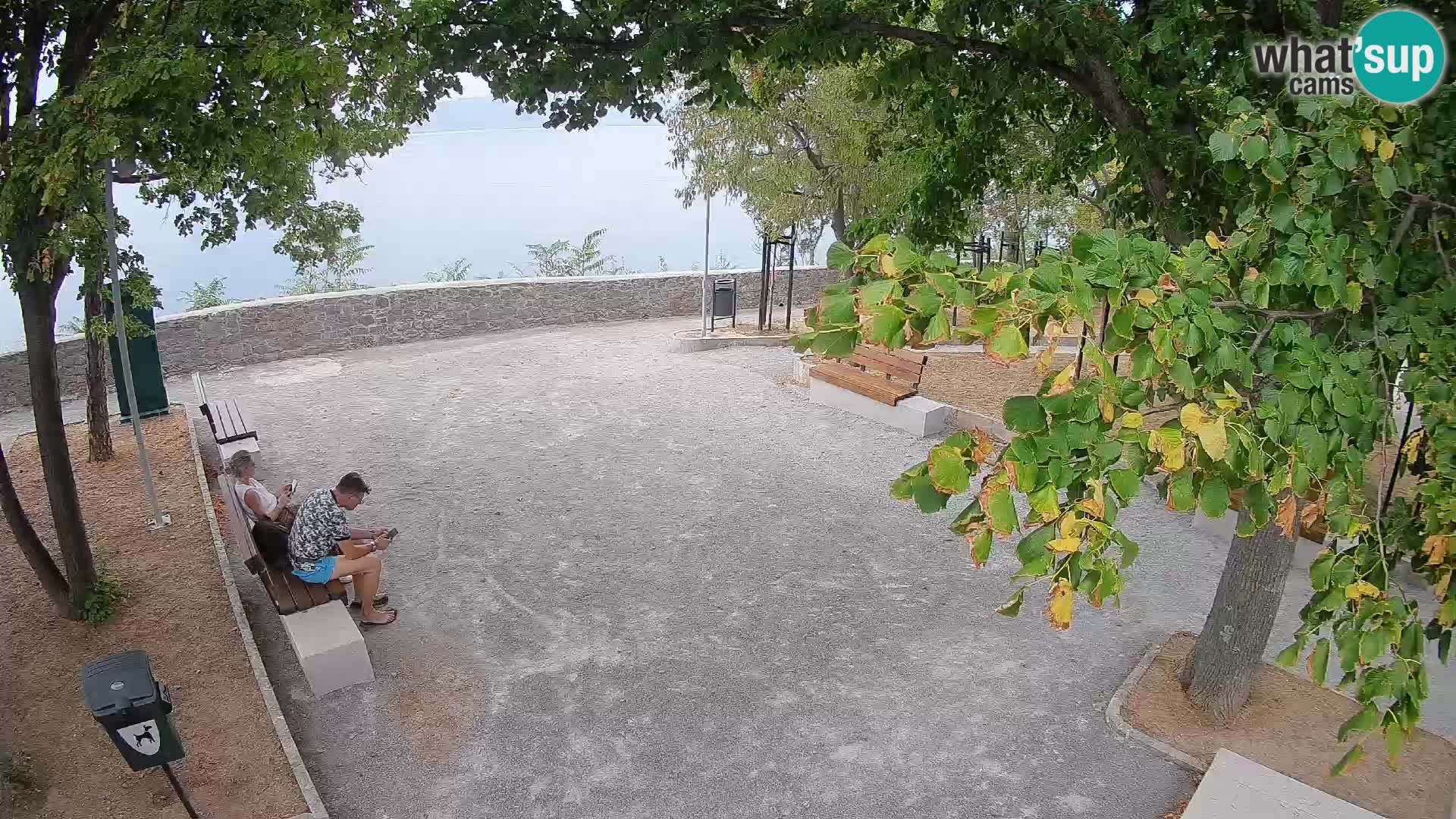 Senj Live Webcam – Schriftstellerpark und Velebit-Kanal