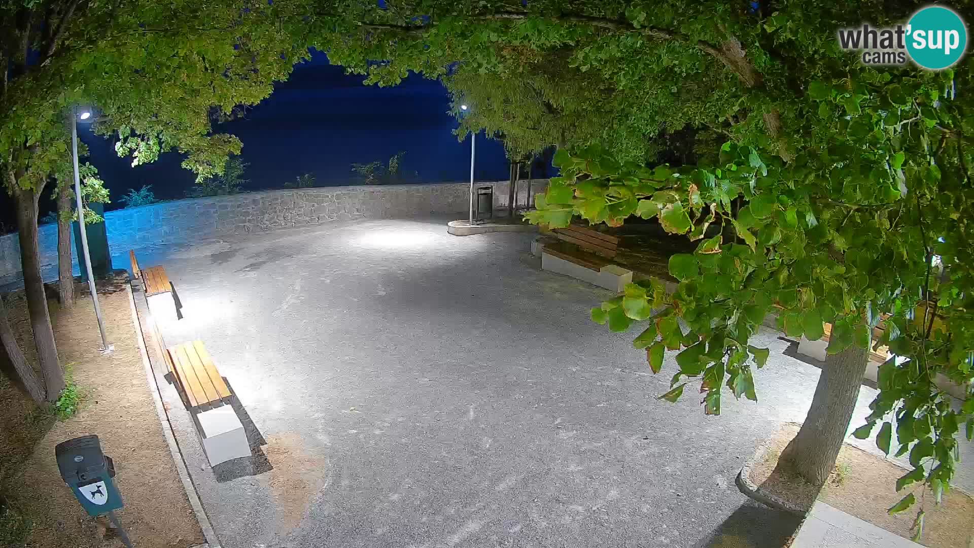 Senj Live Cam – Writers’ Park and the Velebit Channel