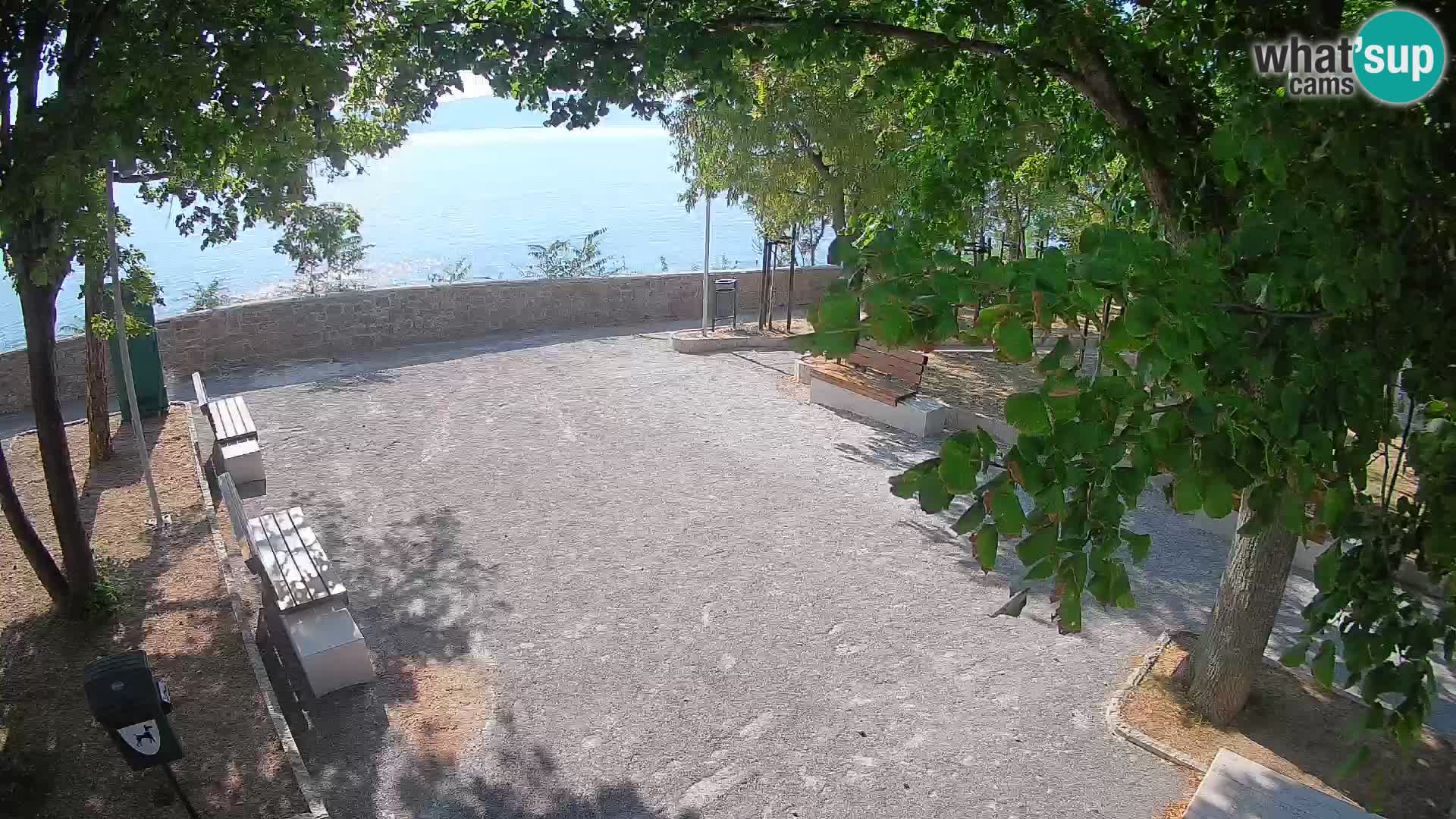 Senj Live Cam – Writers’ Park and the Velebit Channel