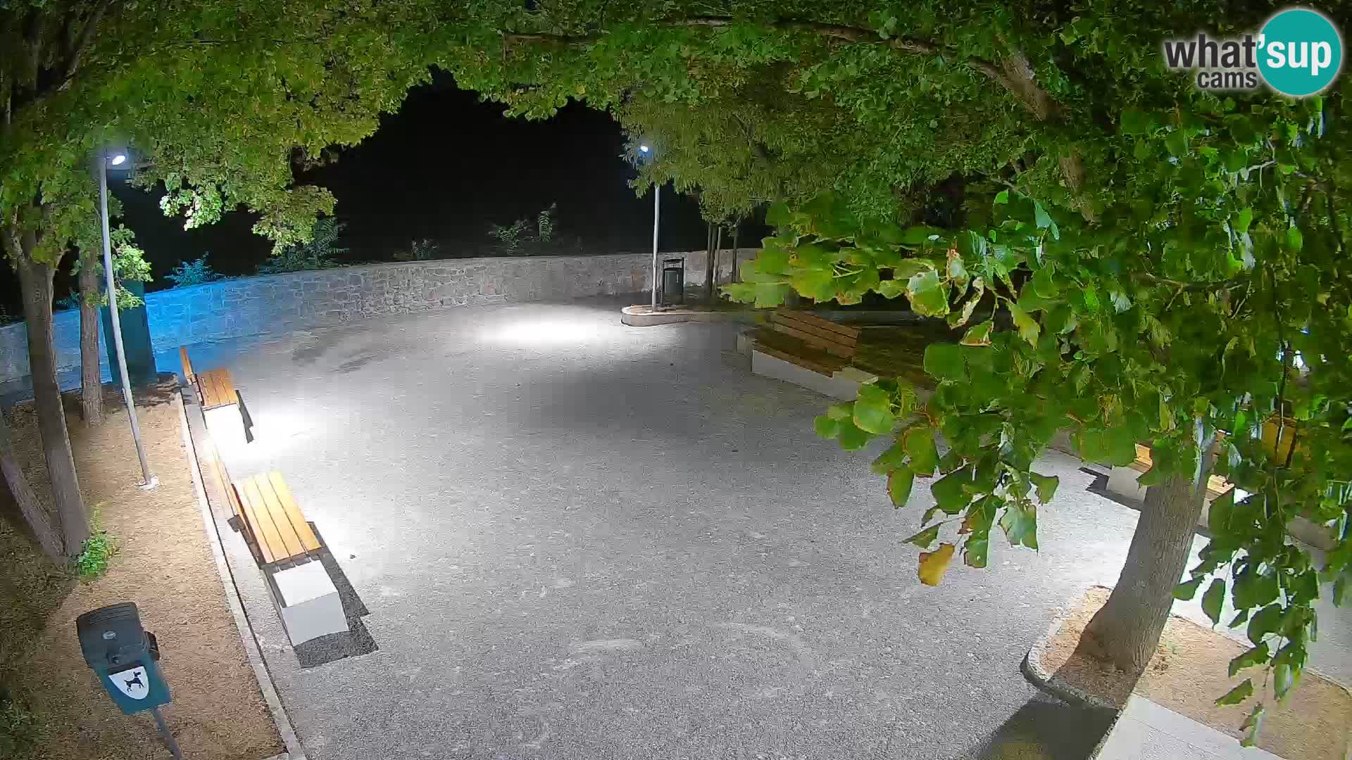 Senj Live Cam – Writers’ Park and the Velebit Channel