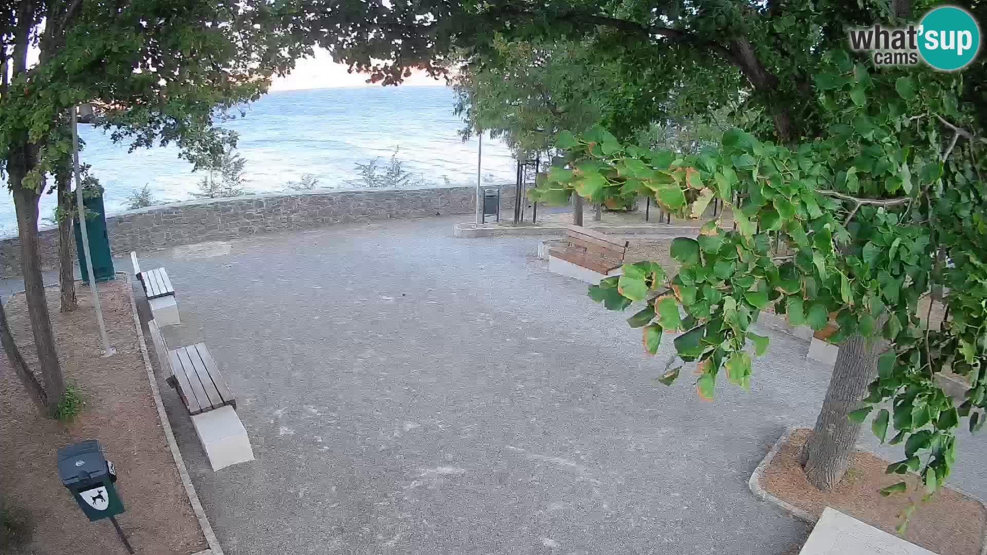 Senj Live Cam – Writers’ Park and the Velebit Channel