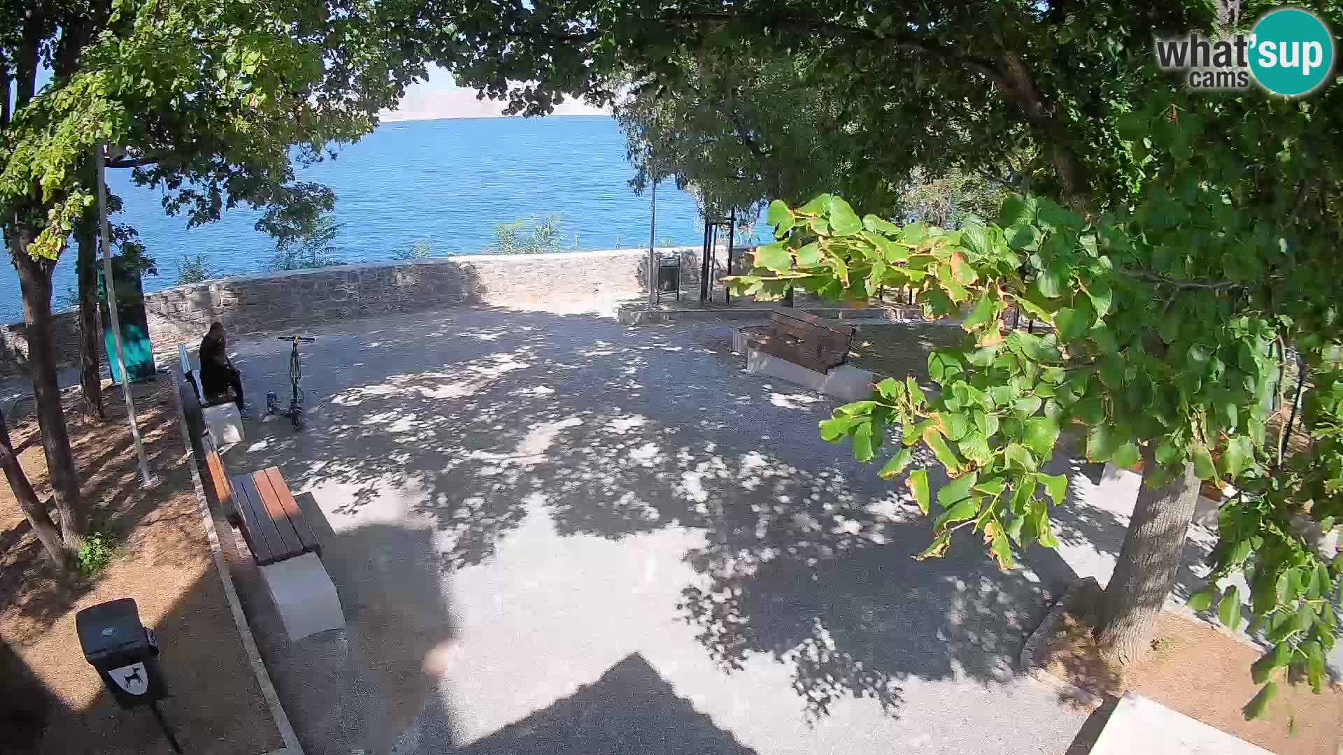 Senj Live Cam – Writers’ Park and the Velebit Channel