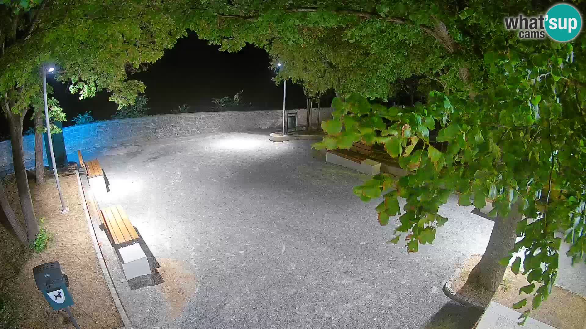 Senj Live Webcam – Schriftstellerpark und Velebit-Kanal