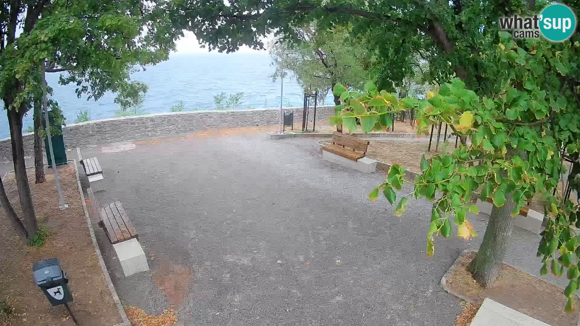 Senj Live Cam – Writers’ Park and the Velebit Channel