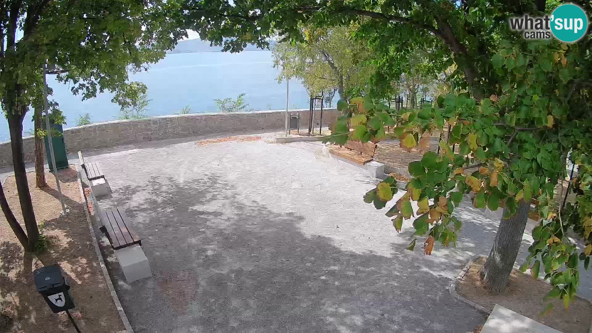 Senj Live Cam – Writers’ Park and the Velebit Channel