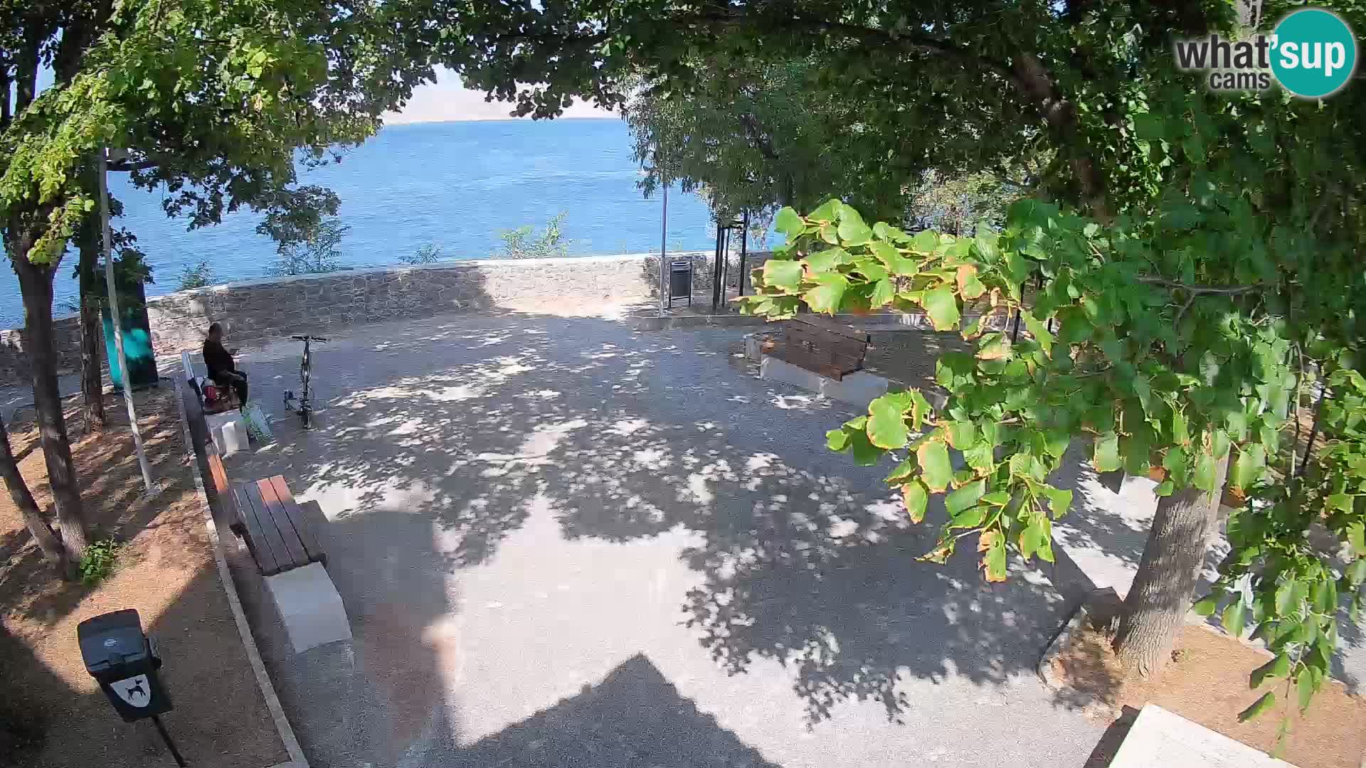 Senj Live Cam – Writers’ Park and the Velebit Channel