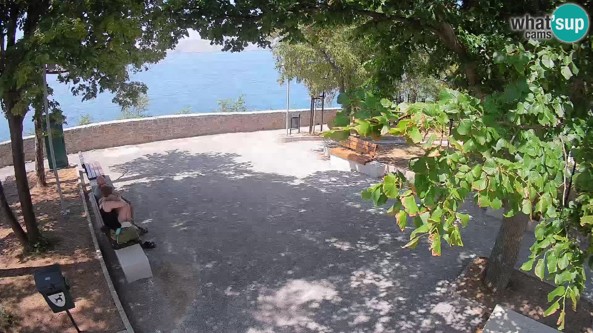 Senj Live Cam – Writers’ Park and the Velebit Channel