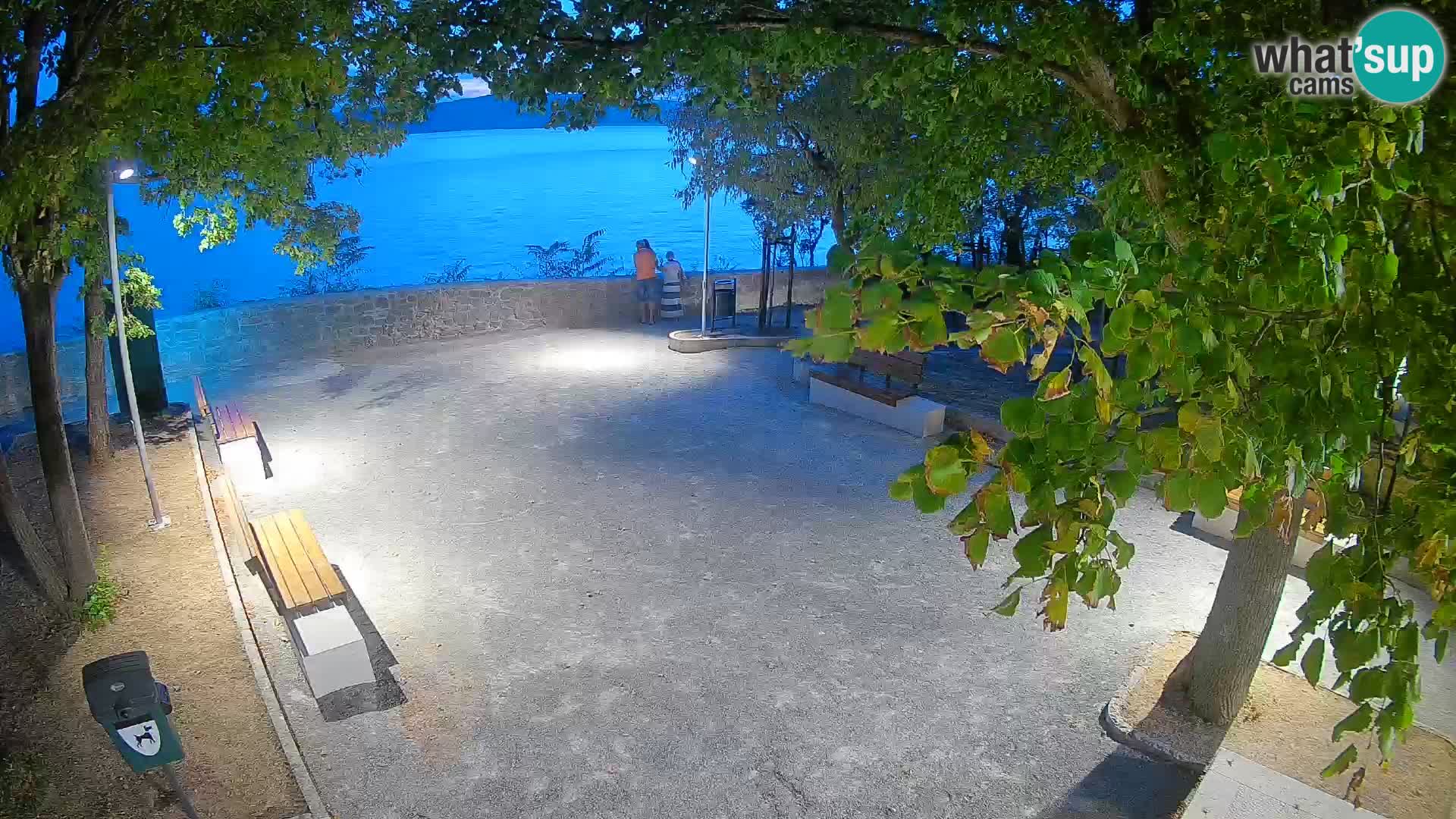 Senj Live Cam – Writers’ Park and the Velebit Channel