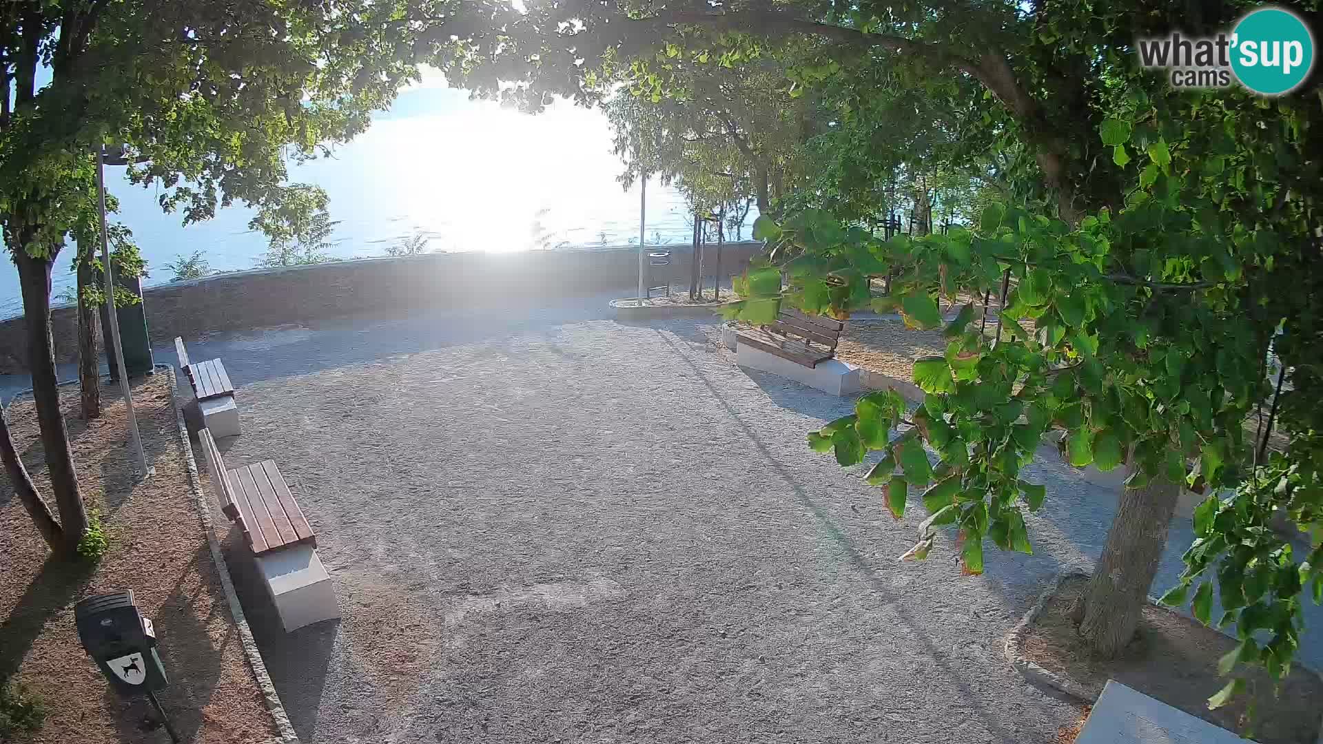 Senj Live Cam – Writers’ Park and the Velebit Channel