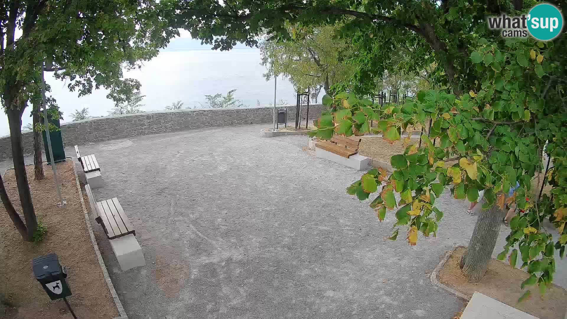 Senj Live Webcam – Schriftstellerpark und Velebit-Kanal