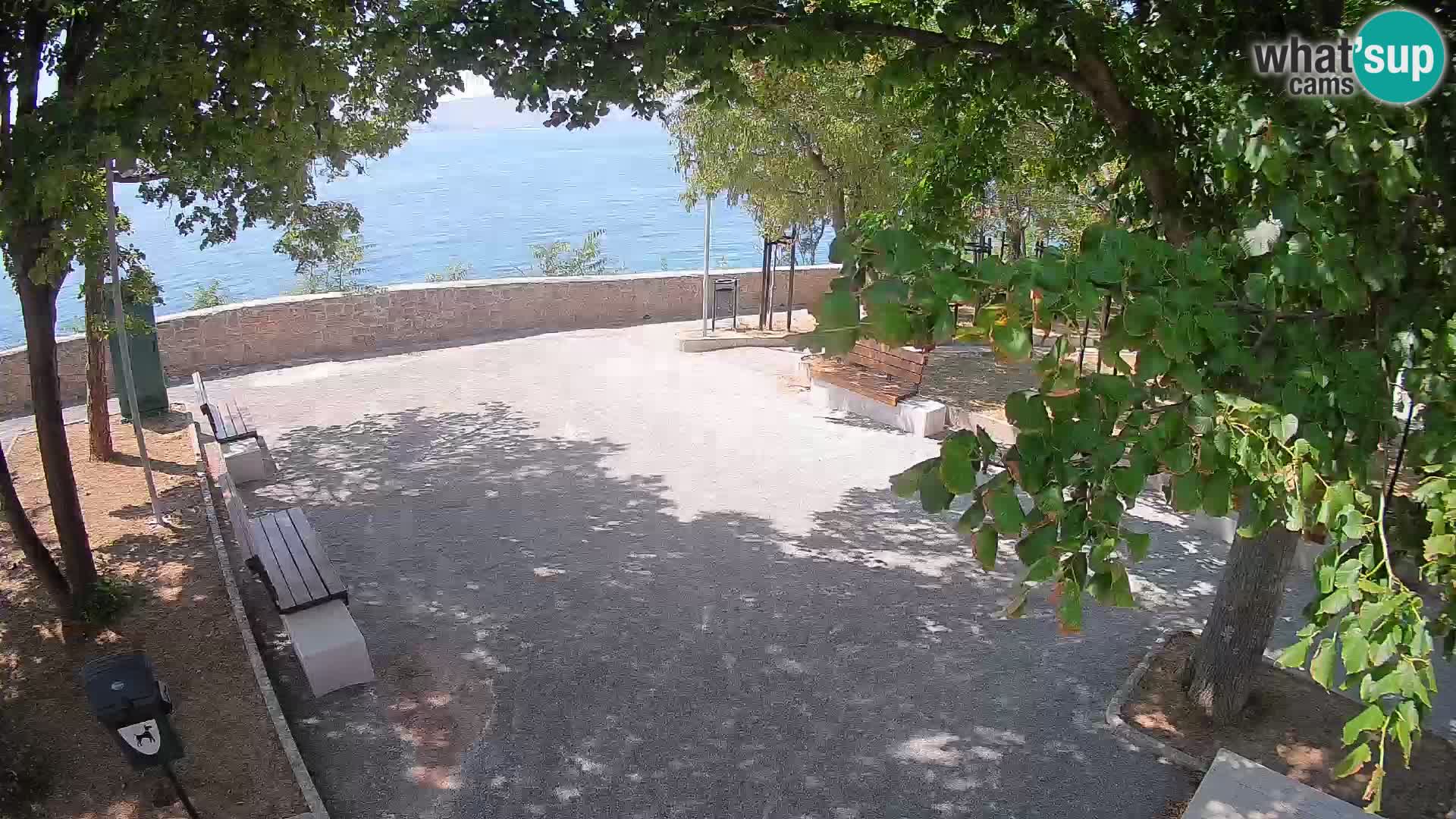 Senj Live Cam – Writers’ Park and the Velebit Channel