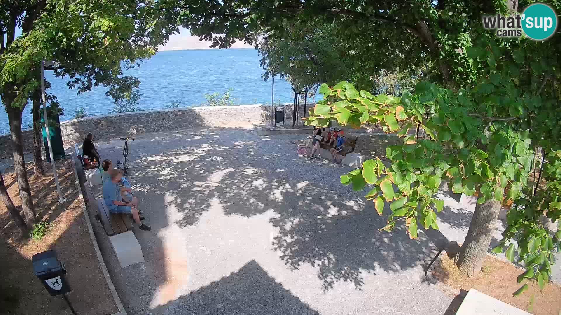 Senj Live Webcam – Schriftstellerpark und Velebit-Kanal