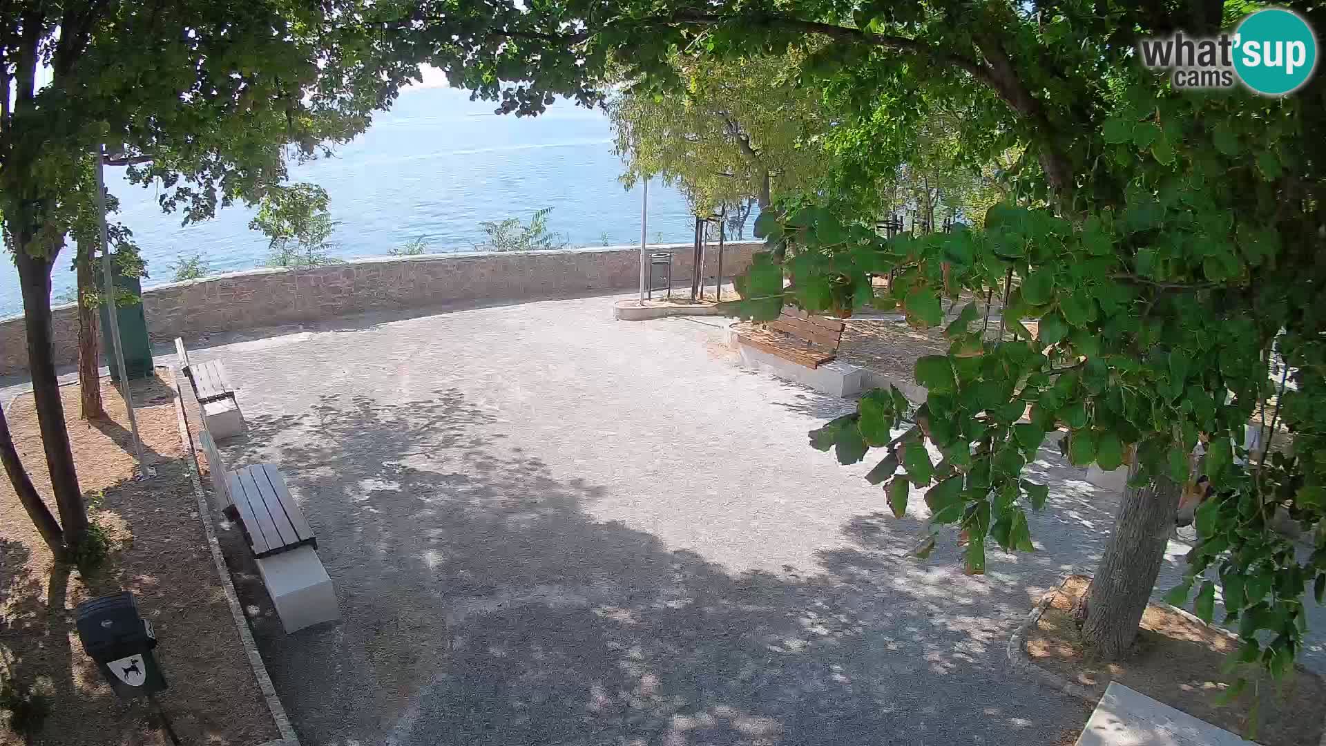 Kamera uživo Senj – Park književnika i Velebitski kanal