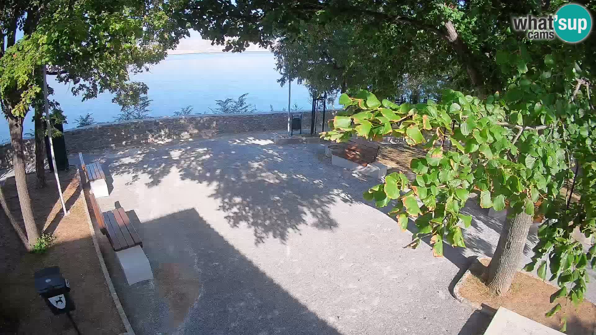 Senj Live Cam – Writers’ Park and the Velebit Channel