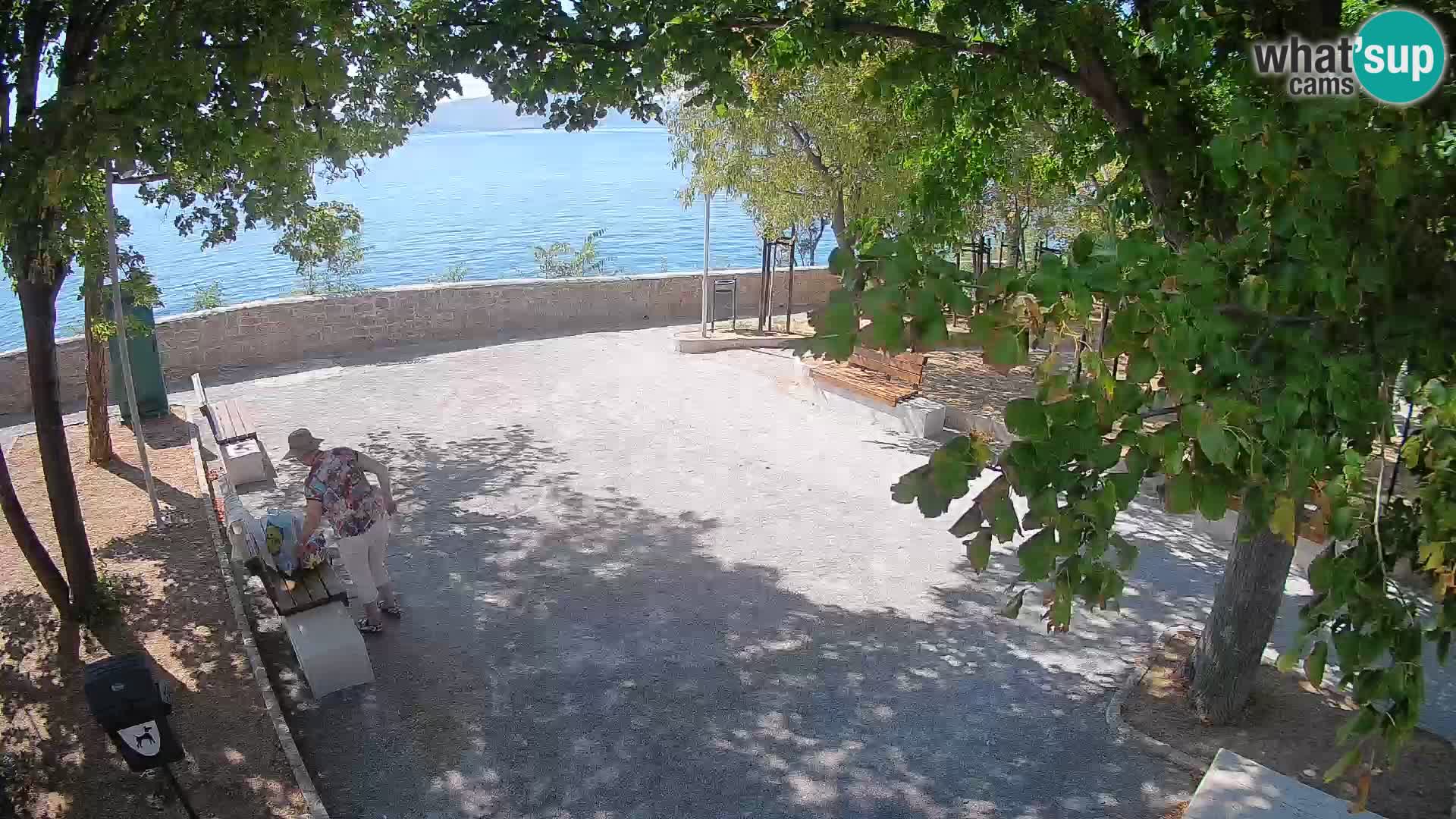 Senj Live Cam – Writers’ Park and the Velebit Channel