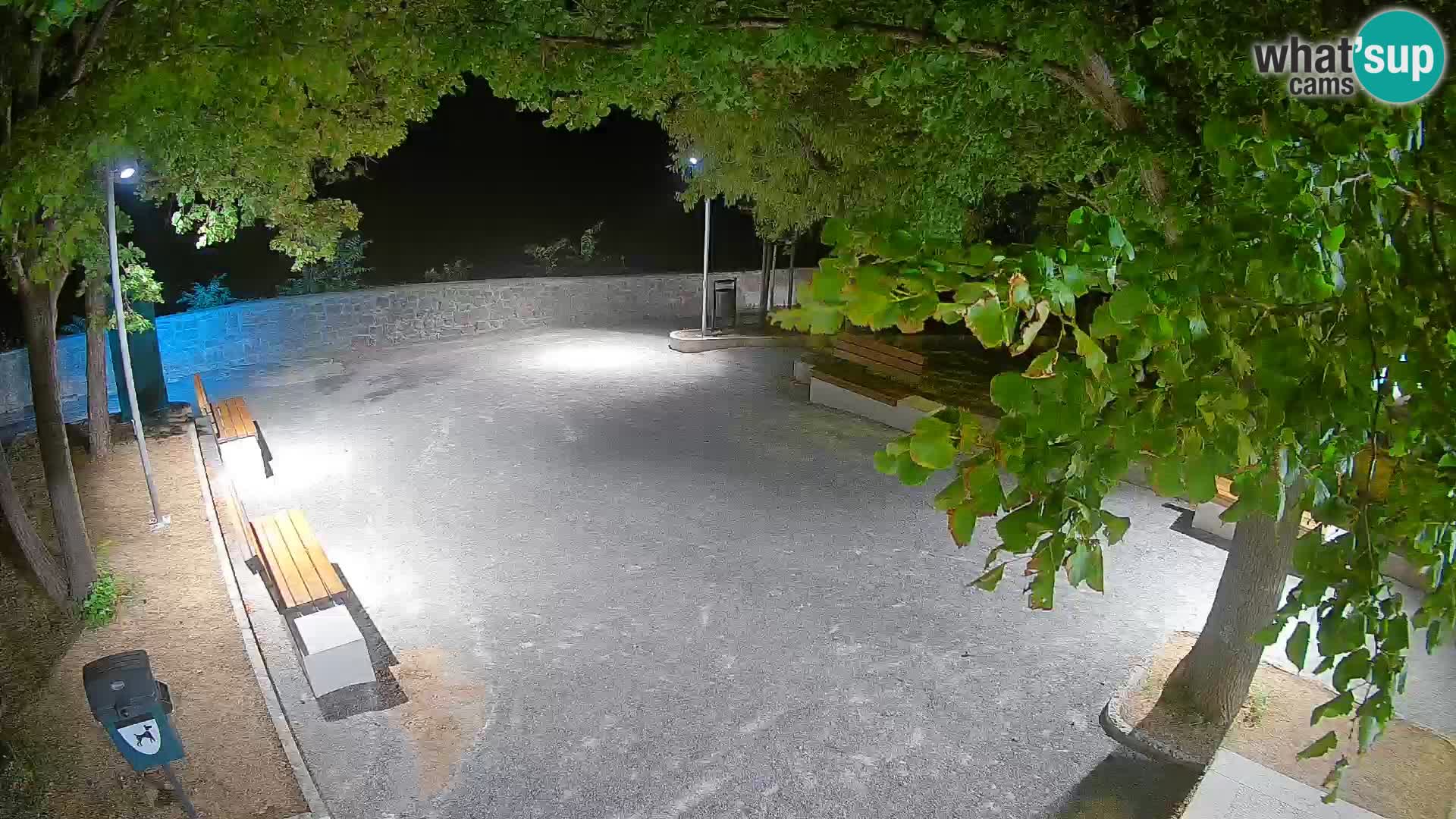 Senj Live Webcam – Schriftstellerpark und Velebit-Kanal