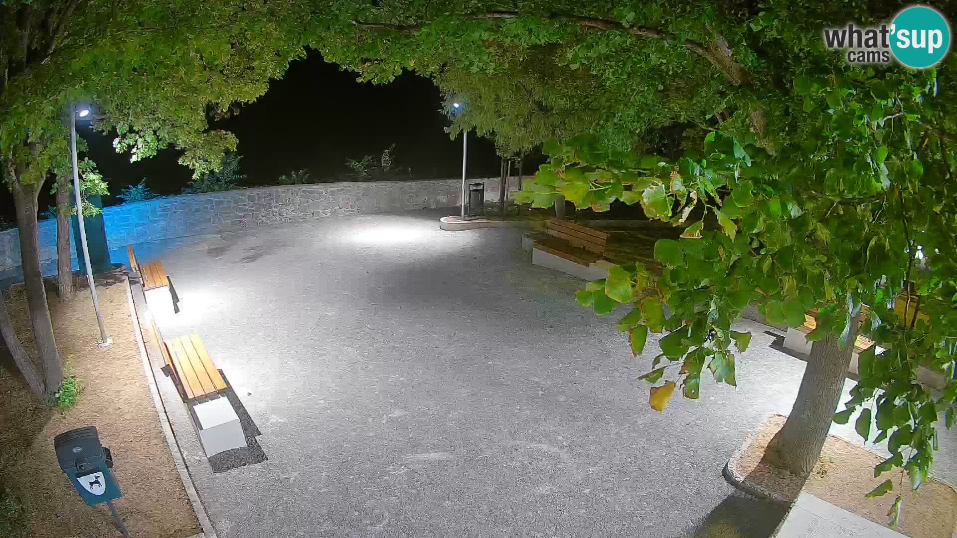Senj Live Webcam – Schriftstellerpark und Velebit-Kanal