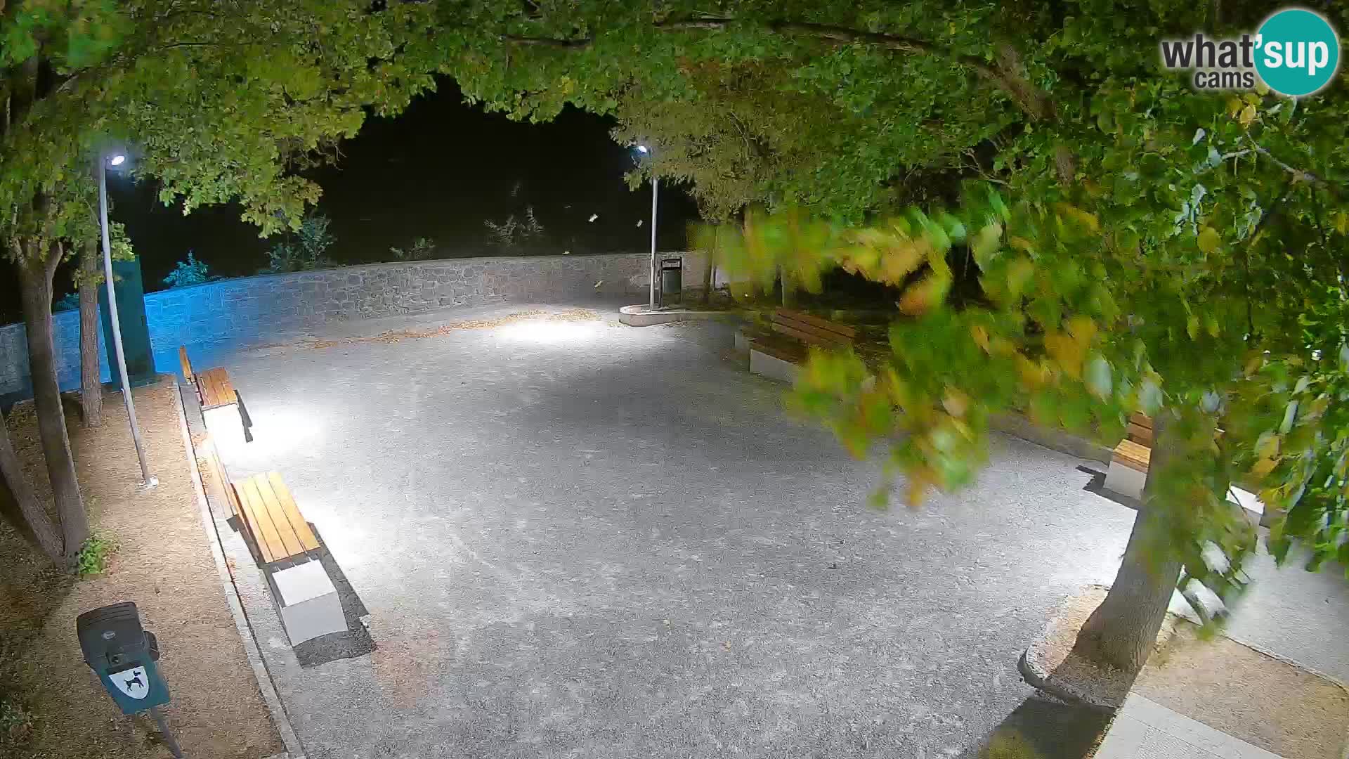 Senj Live Webcam – Schriftstellerpark und Velebit-Kanal